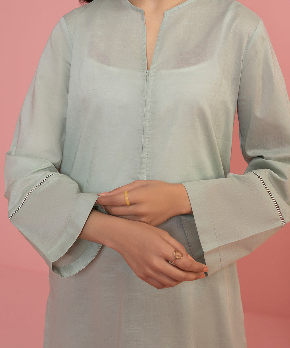Sapphire - Solid Lawn Shirt