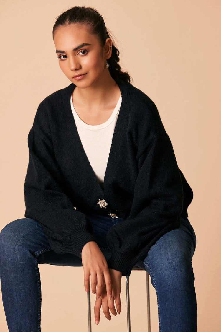 Ellena - V-Neck Cardigan Sweater