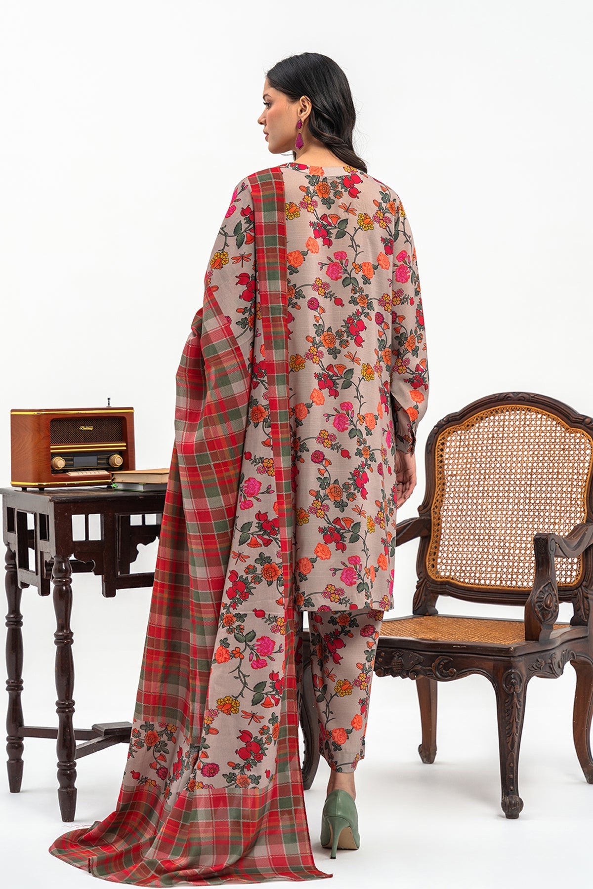 Charizma - 3-PC Printed Staple Shirt with Staple Dupatta and Trouser CPM-3-263