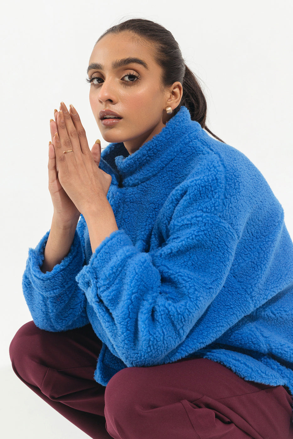 Beechtree - Blue Sherpa Shacket