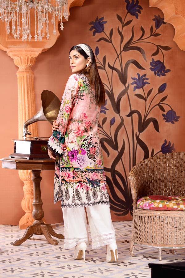 Adan's Libas - Bouquet - Digital Mesuri Lawn Unstitch Shirt