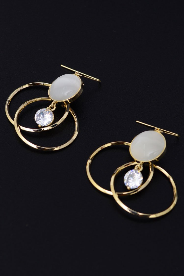 Ellena - Round Pearl Earings