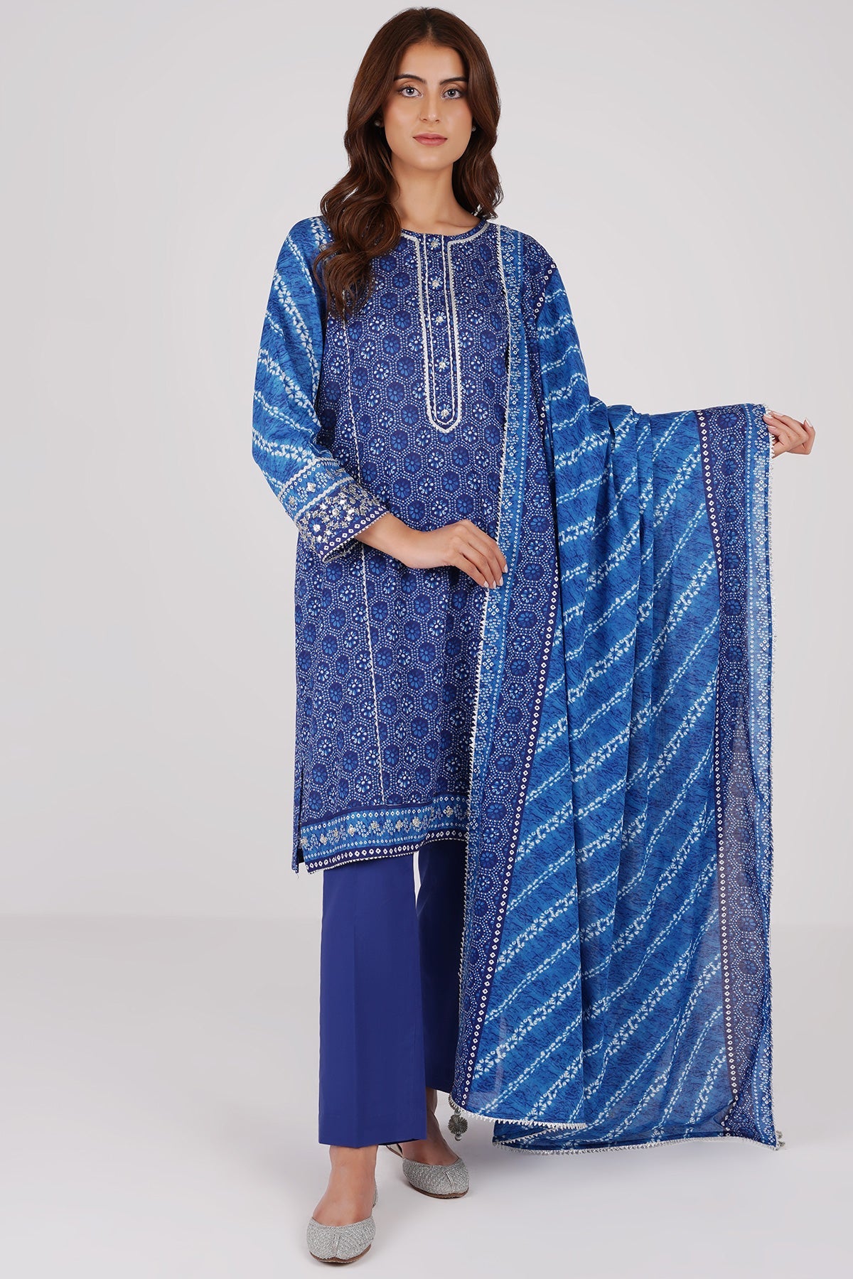 Kayseria - 3 Piece Cotton Lawn Suit