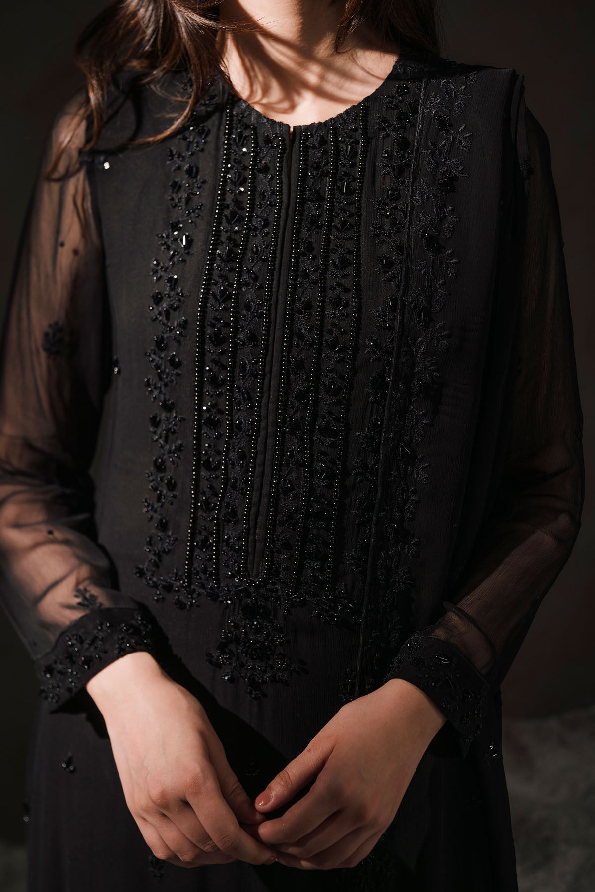 Kayseria - 3 Piece Chiffon Suit