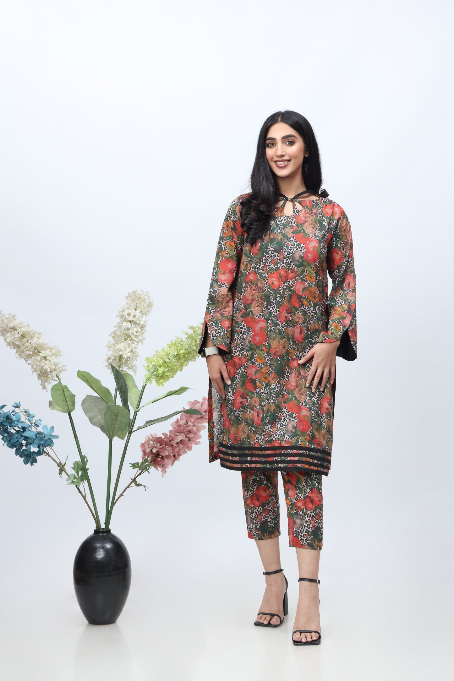 2-PC Printed Lawn Shirt with Trouser CPM-3-288