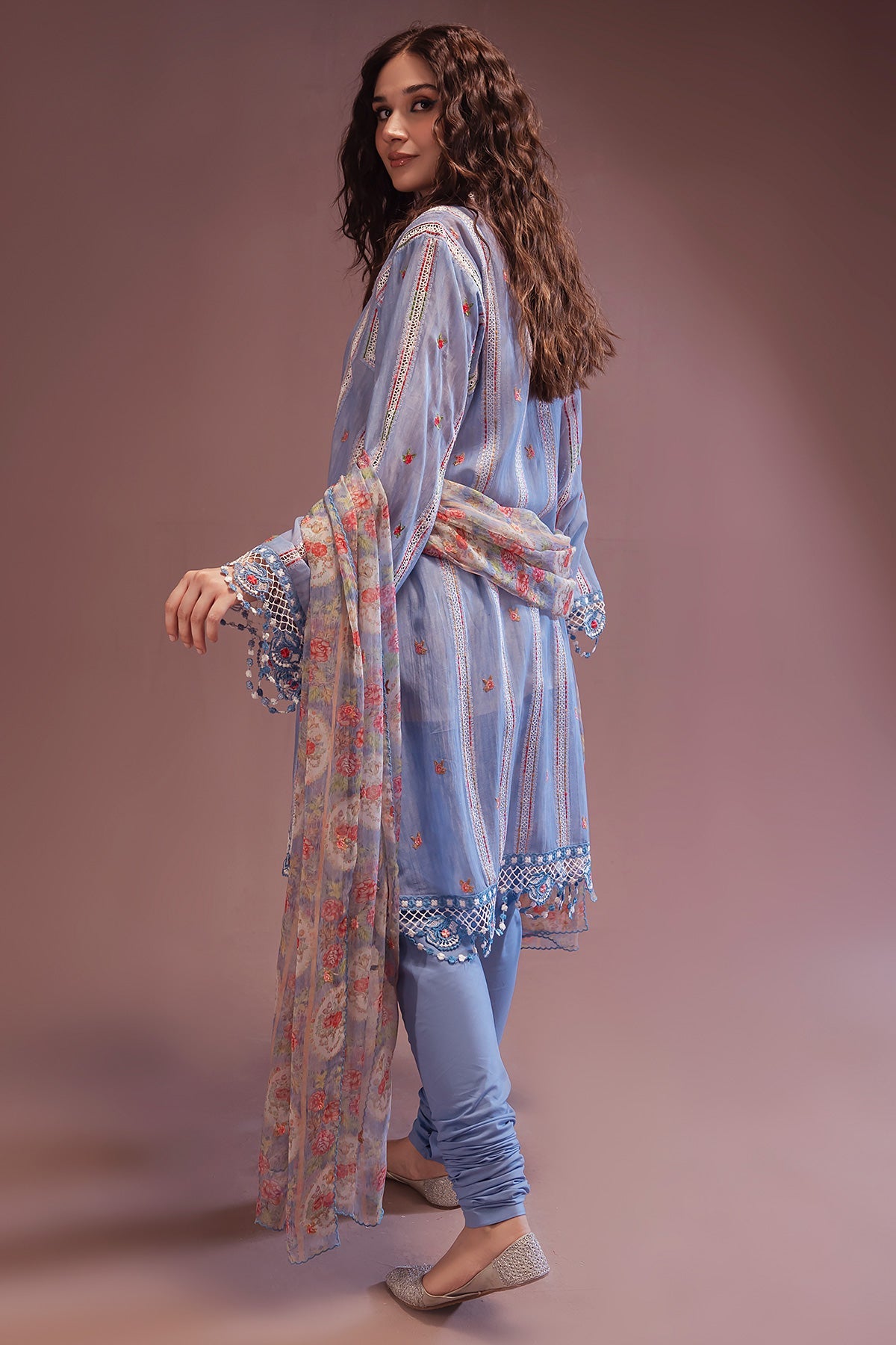 Kayseria - 3 Piece Dhaka Malmal Suit