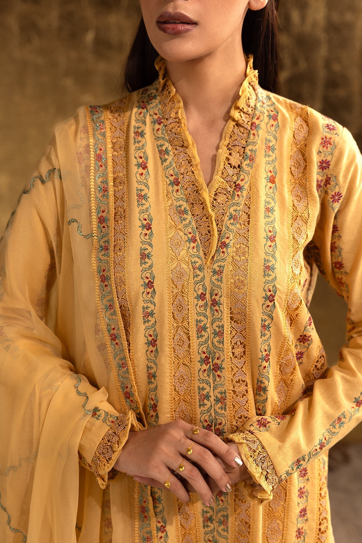 Kayseria - 3 Piece Viscose Karandi Suit