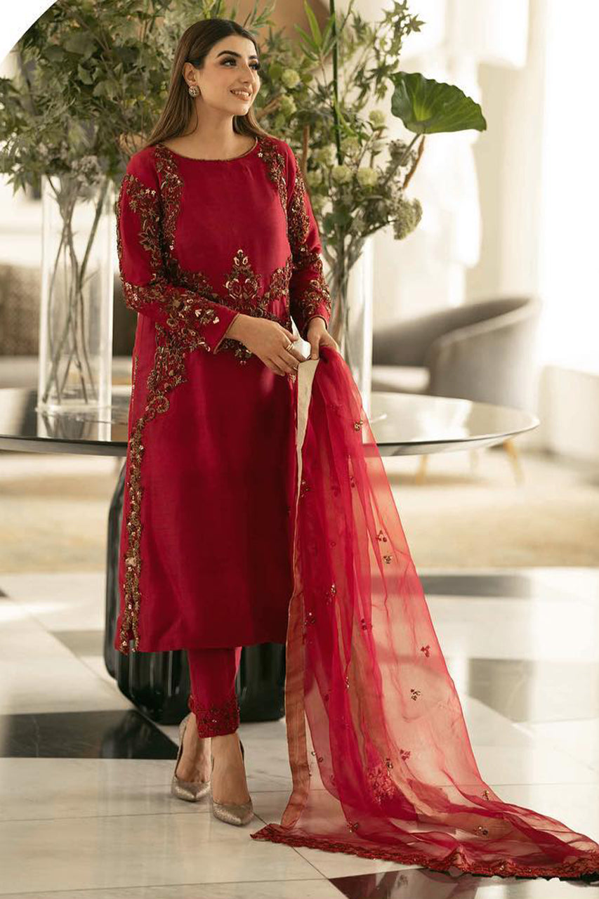 Abeera Usman - Maroon Pret