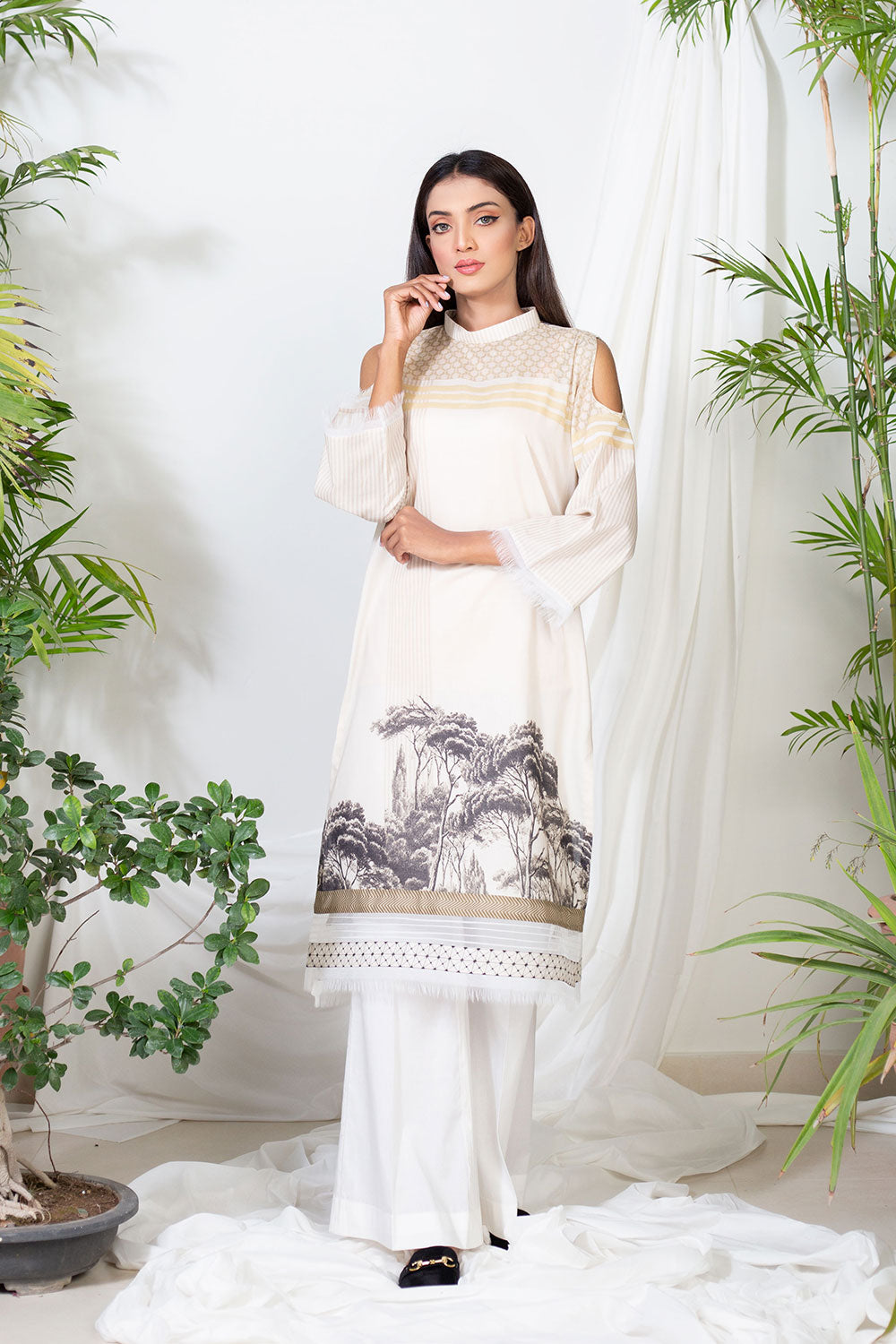 Lyla - Printed Lawn Kurta (LP21010B)