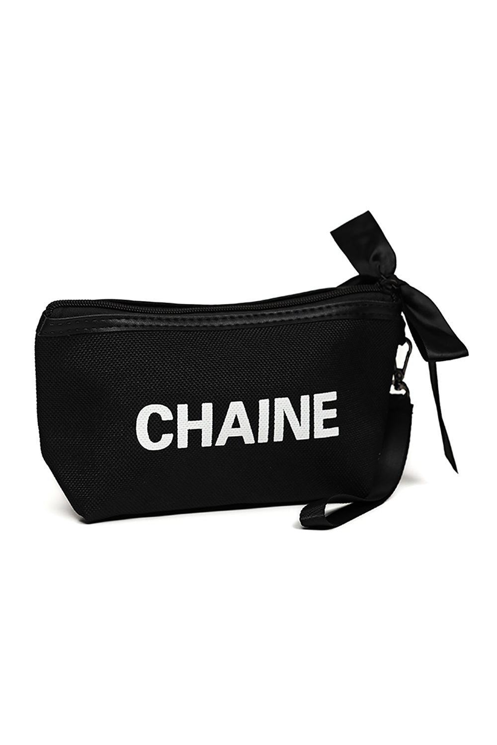 Nishat Linen - Black Vanity Bag-429412103-S22