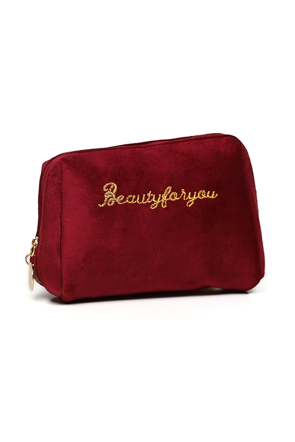 Nishat Linen - Wine Red Vanity Bag-429582122-S22