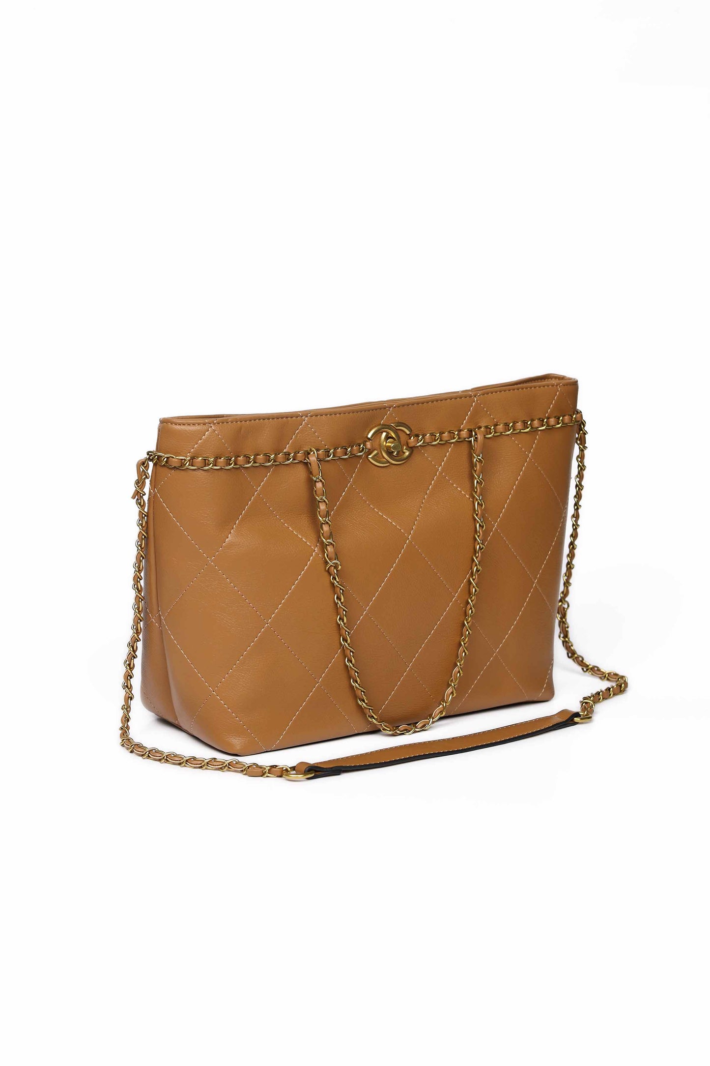 Nishat Linen - Tan Hand Bag-430212126