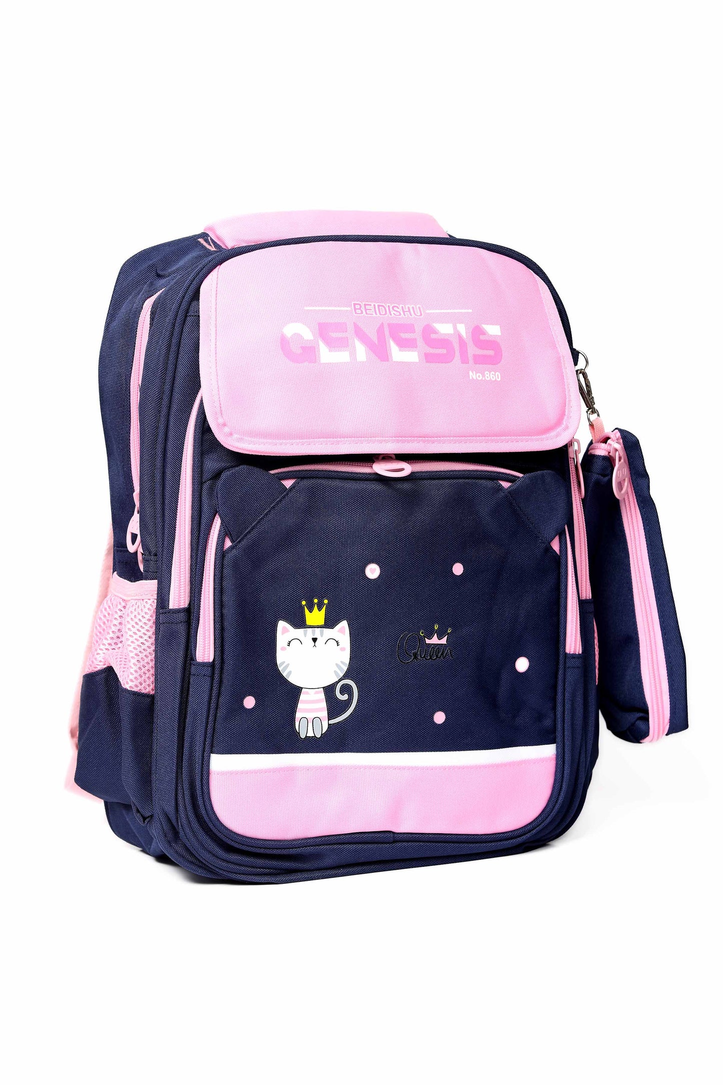 Nishat Linen - Pink & Navy Kids Back Pack-430872105