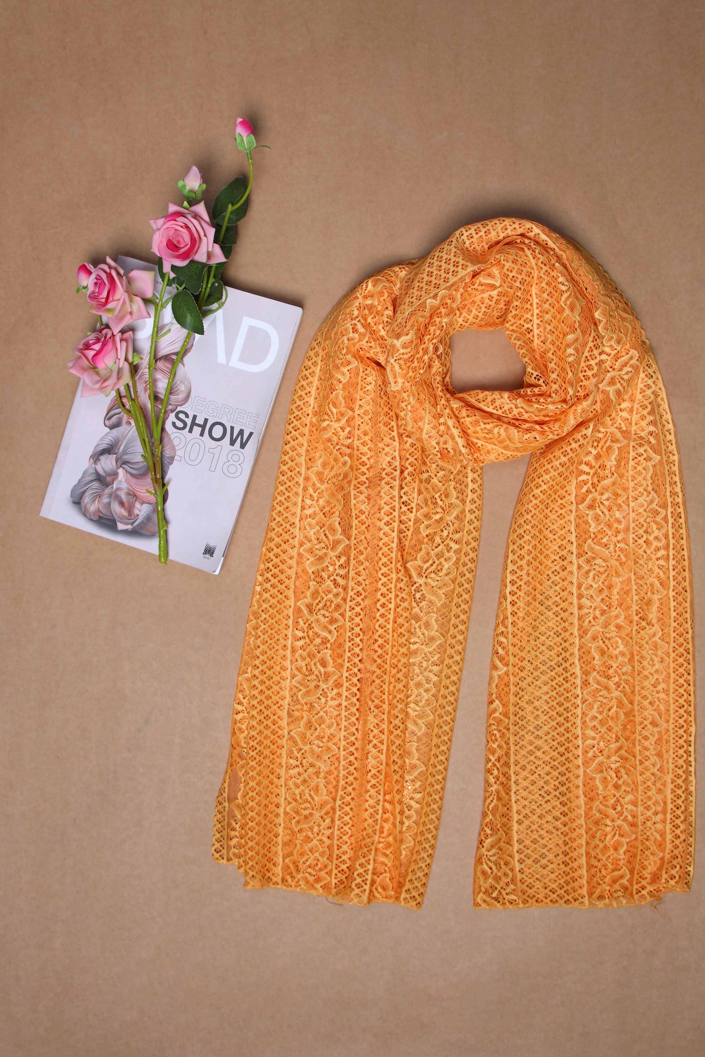 Nishat Linen - Yellow Women Scarf - 432412102