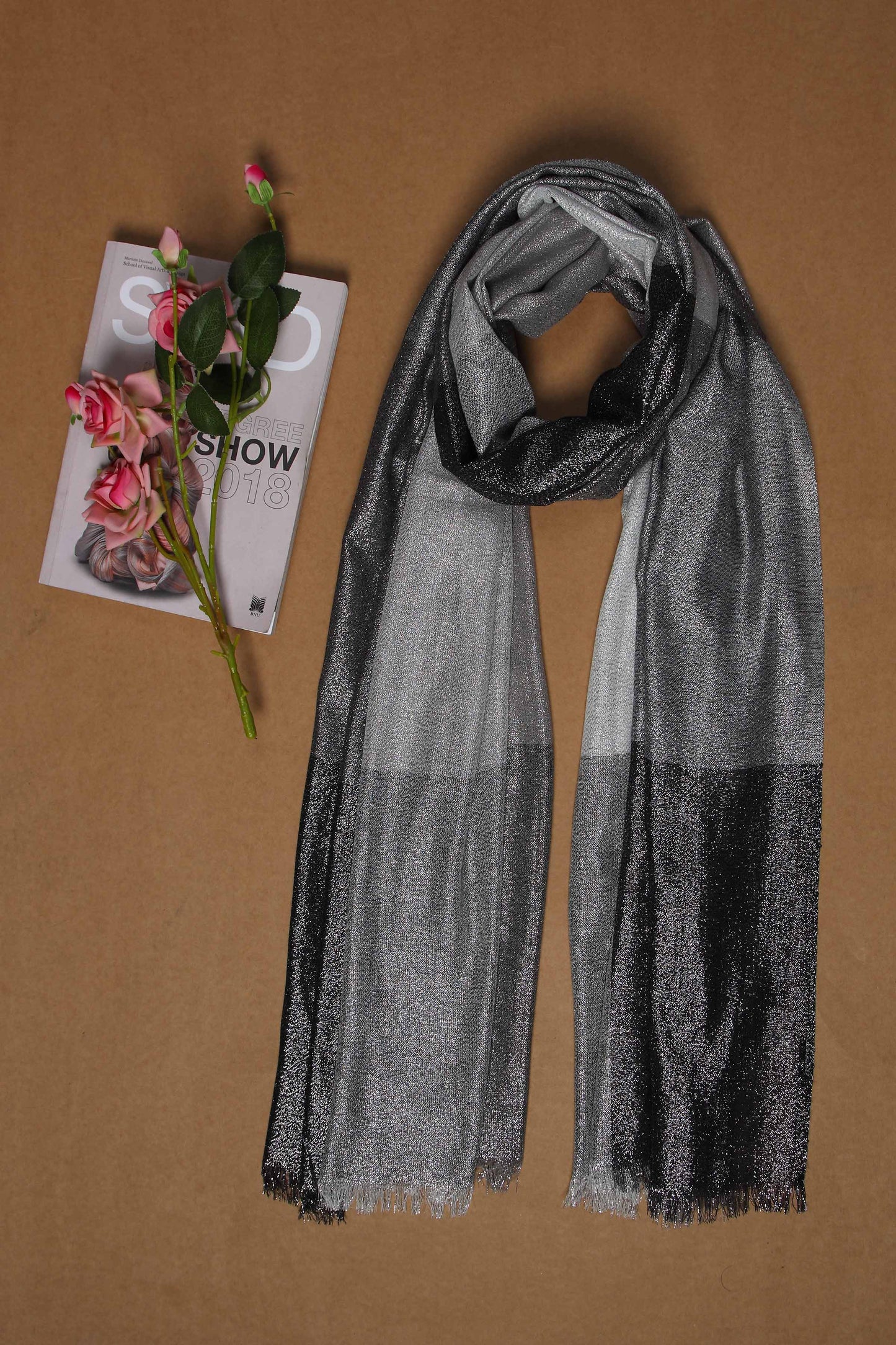 Nishat Linen - Grey Women Scarf - 432442111