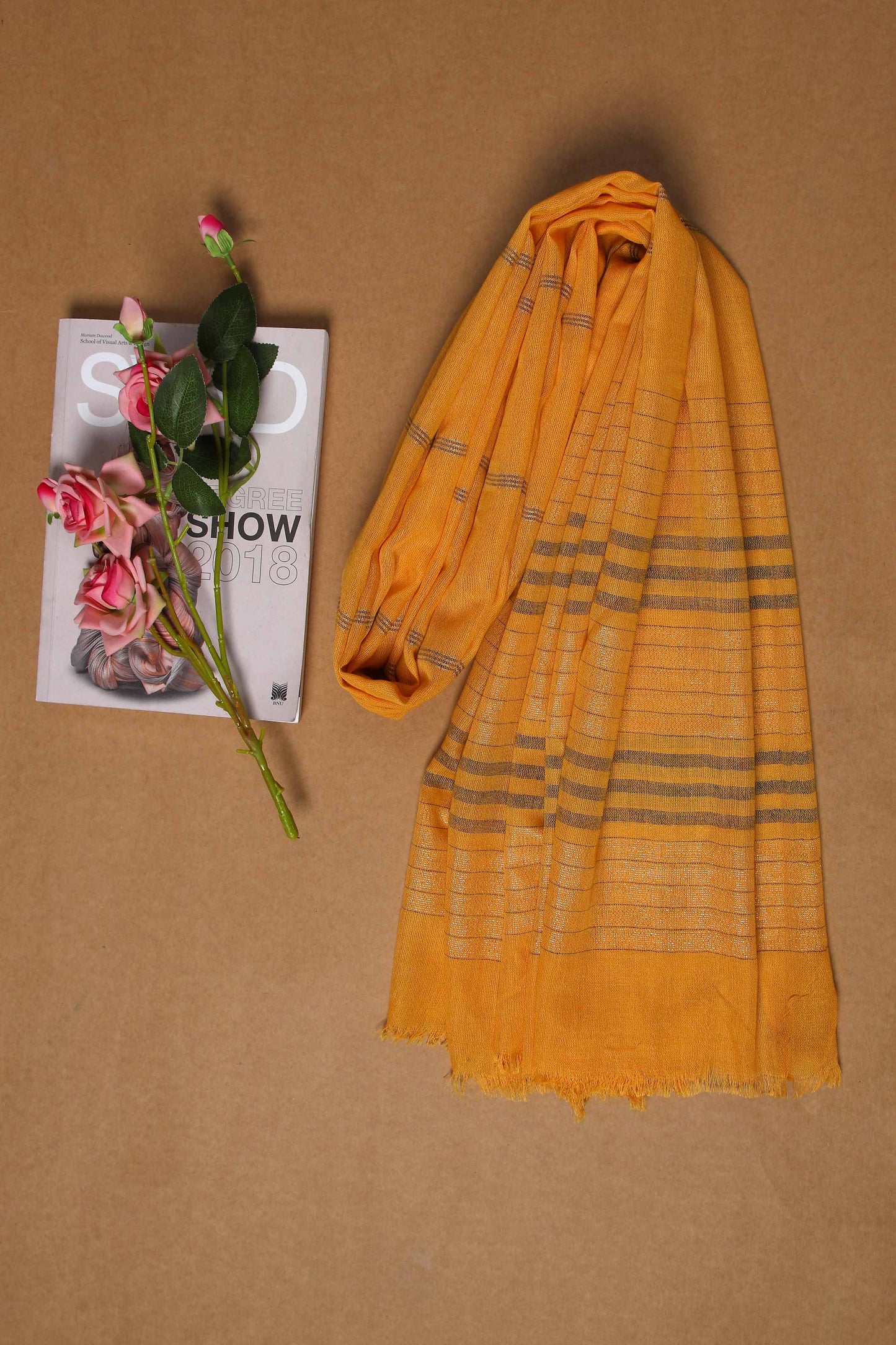 Nishat Linen - Yellow Women Scarf - 432452102