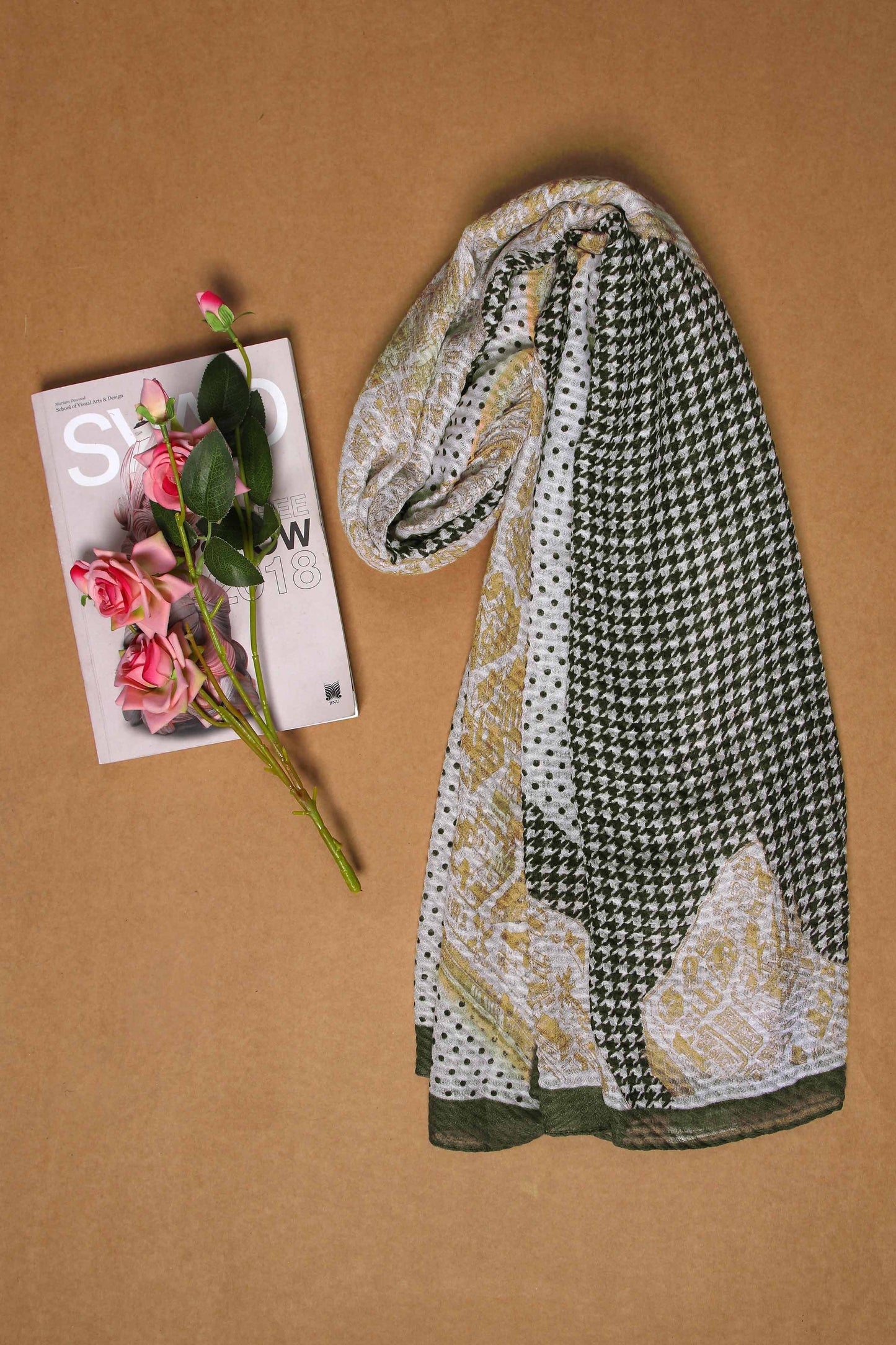 Nishat Linen - Gold Women Scarf - 432512119