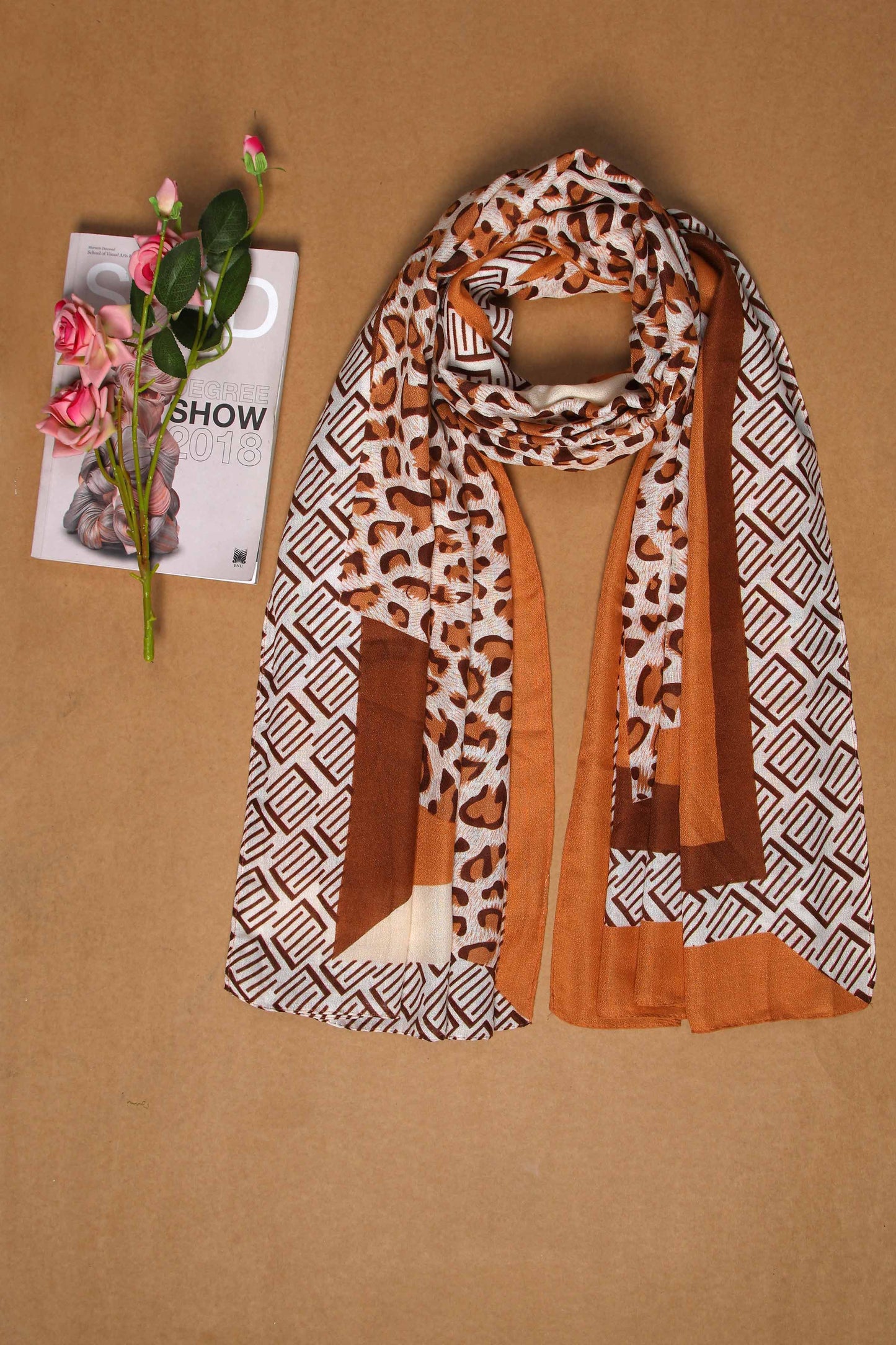 Nishat Linen - Brown Women Scarf - 432522113