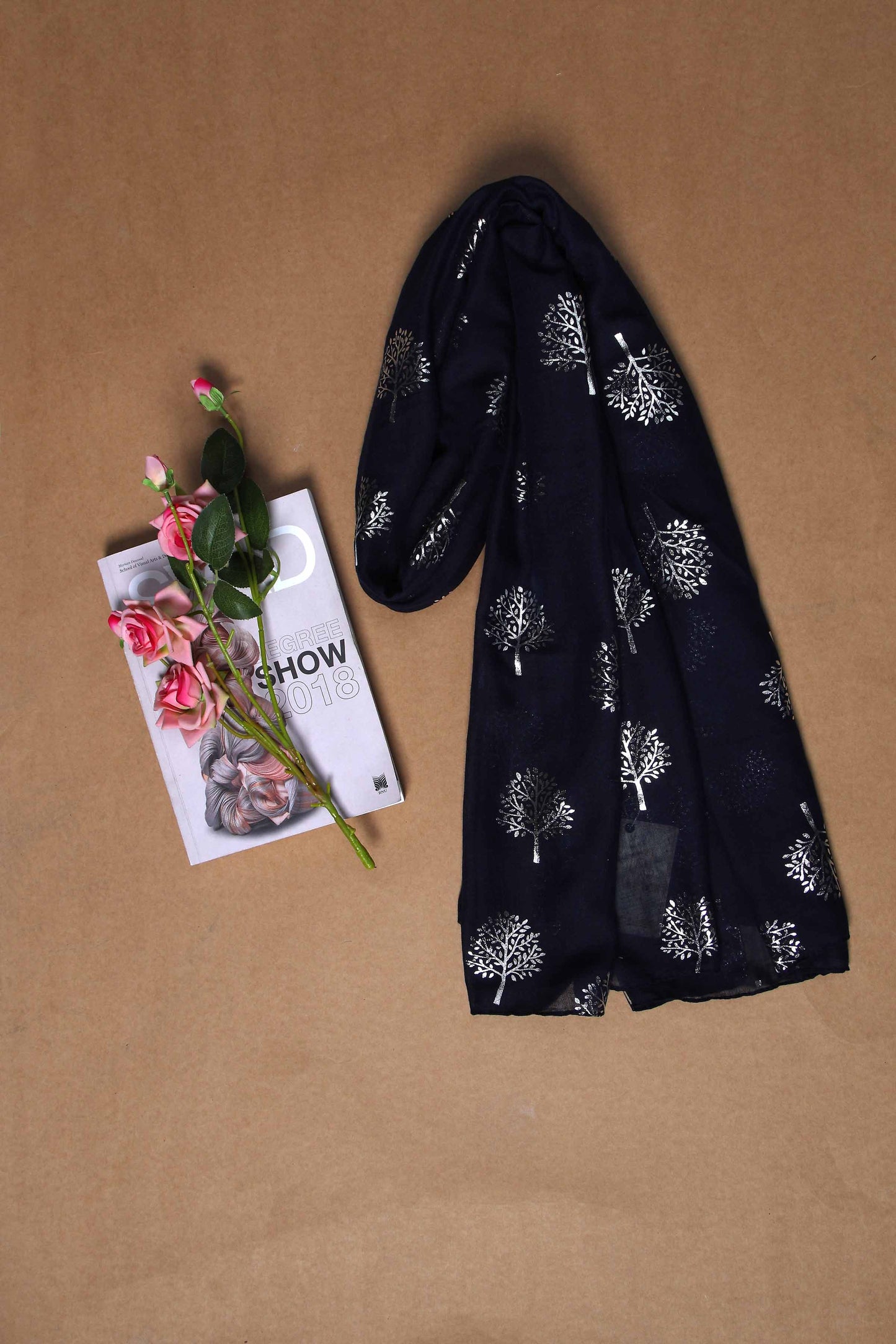 Nishat Linen - Navy Women Scarf - 432572121