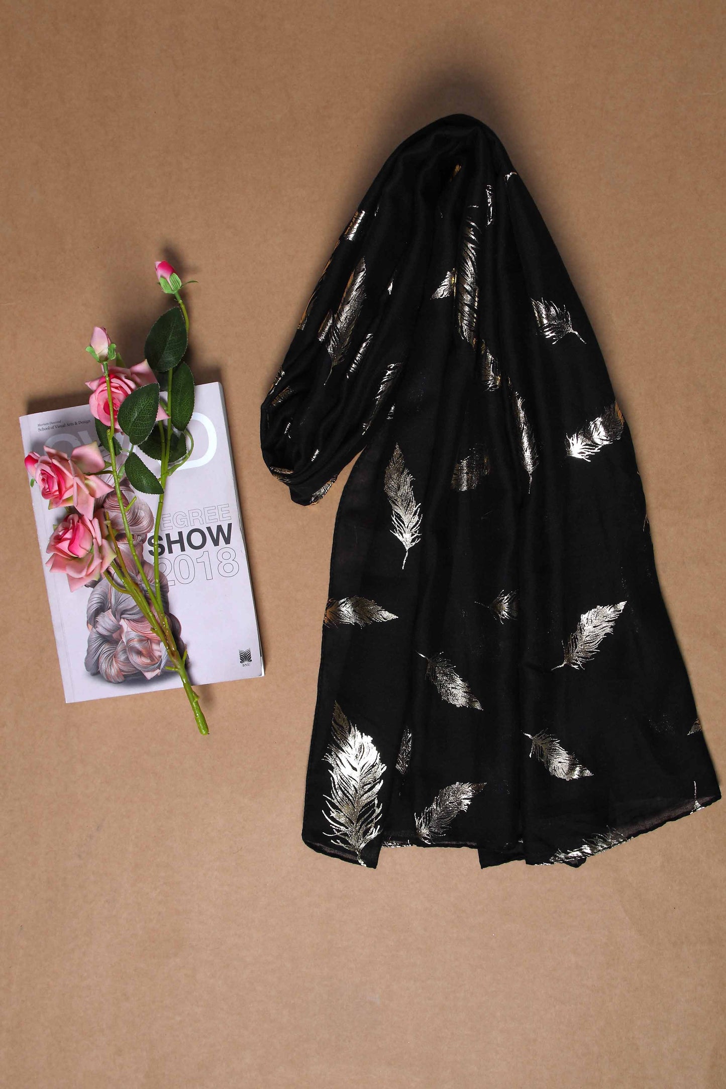 Nishat Linen - Black Women Scarf - 432582103
