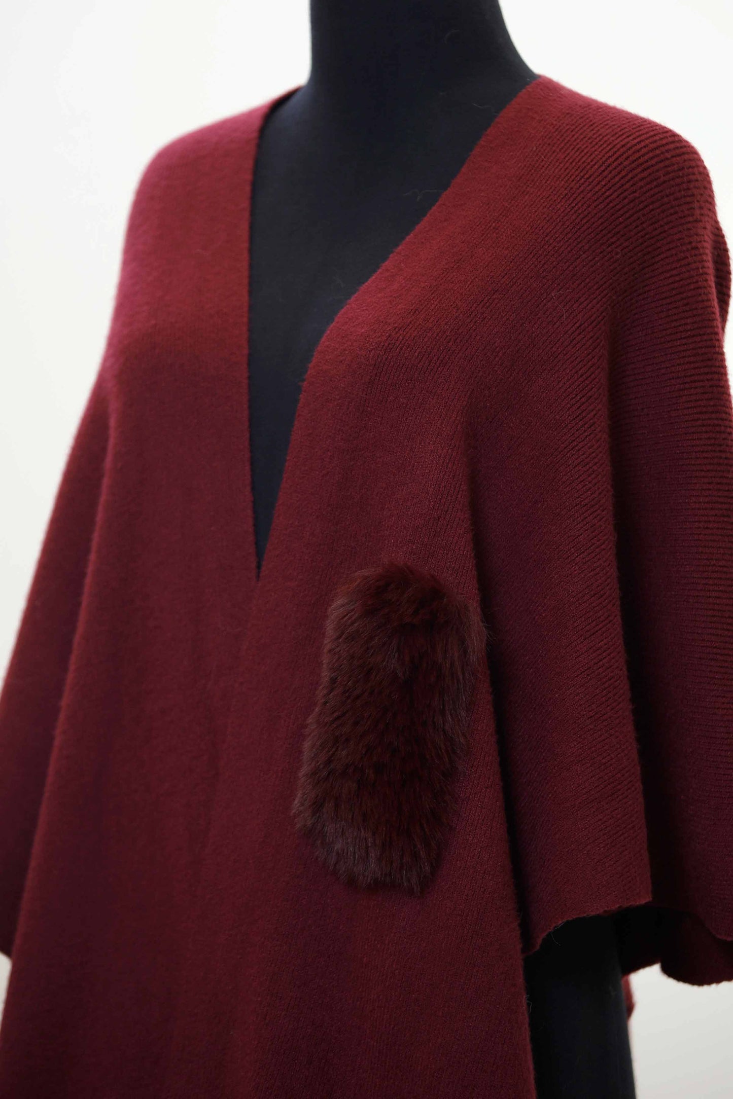 Nishat Linen - Red Cape Shawl-434422101