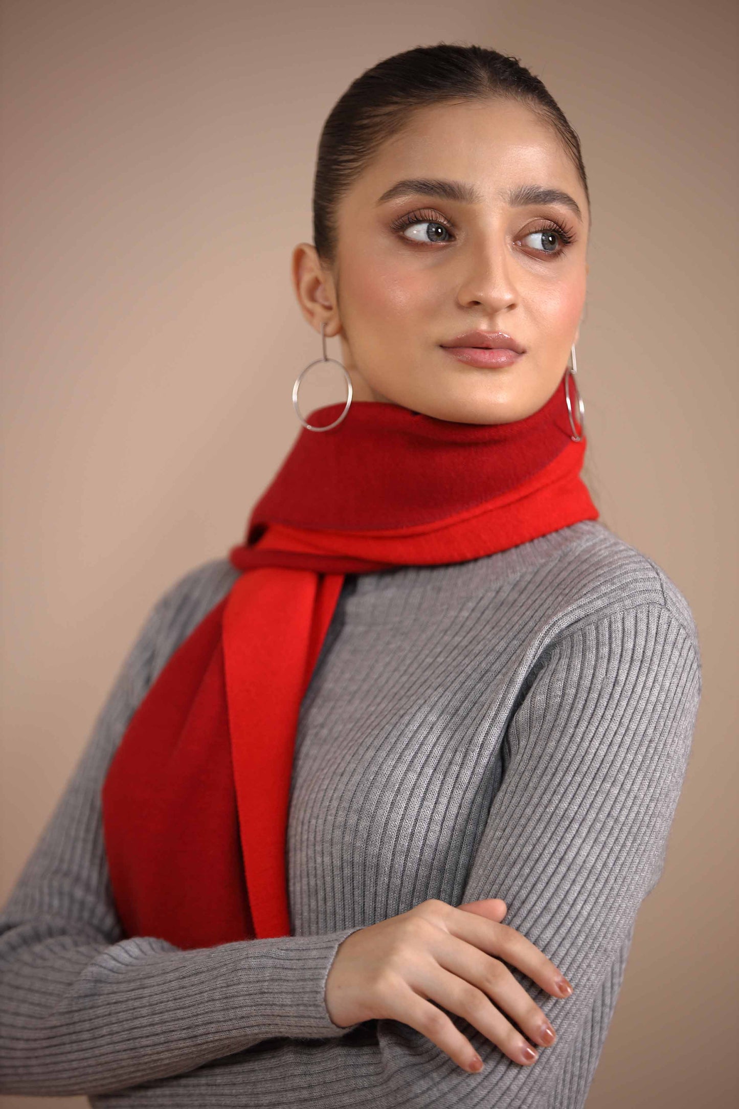 Nishat Linen - Red Shawl-434762101