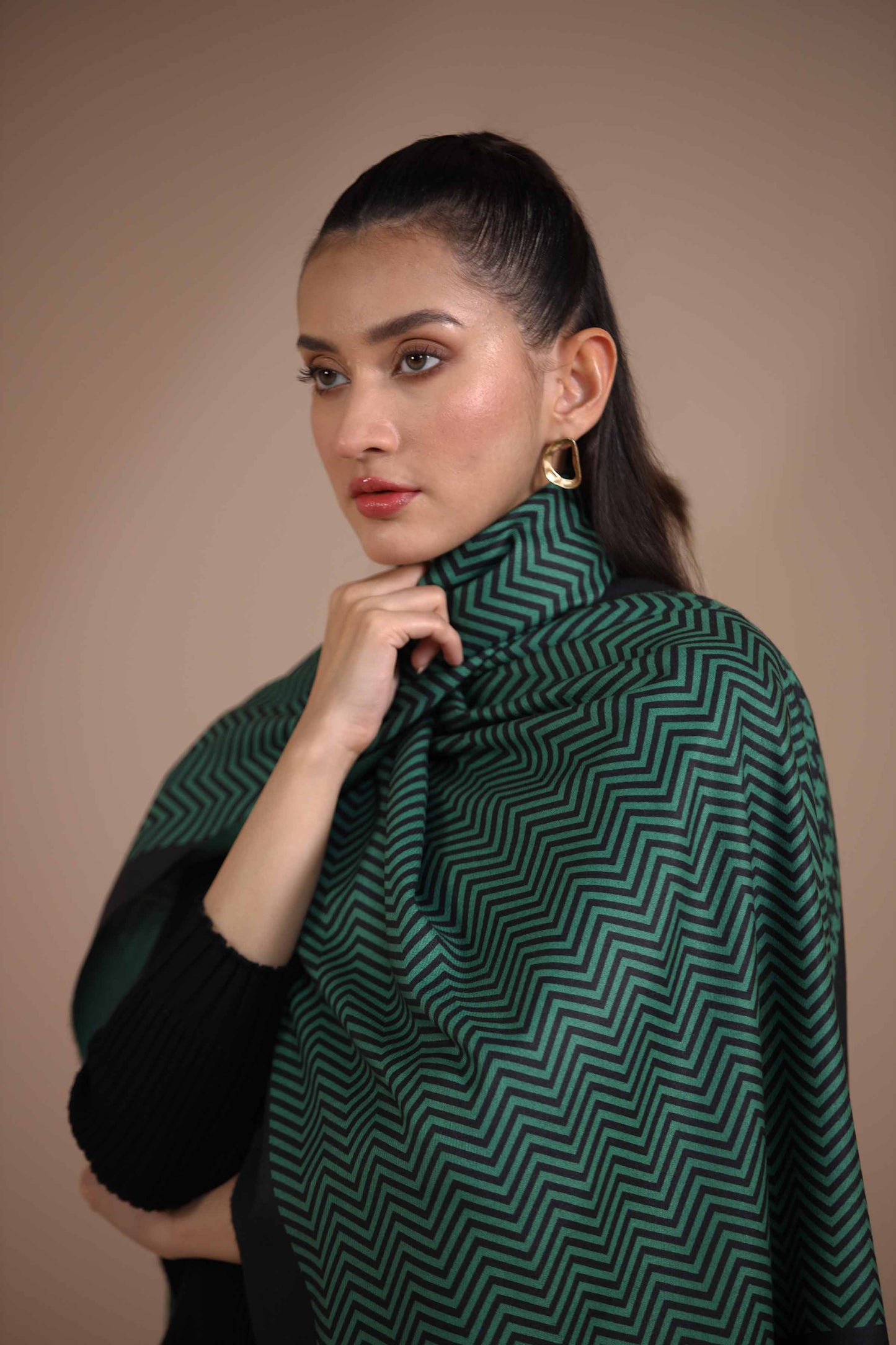 Nishat Linen - Green Shawl-434822104
