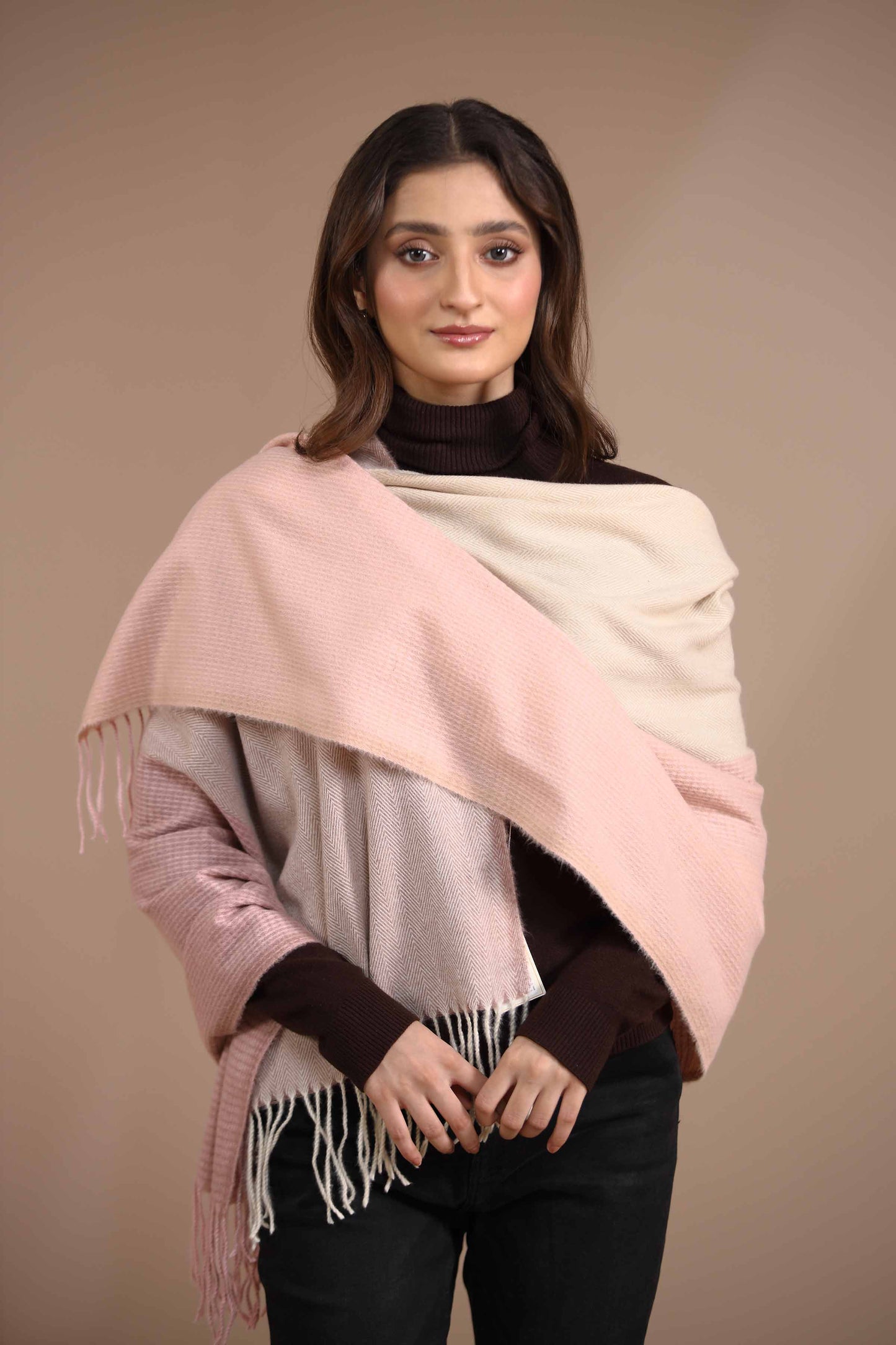 Nishat Linen - Beige Shawl-434862118