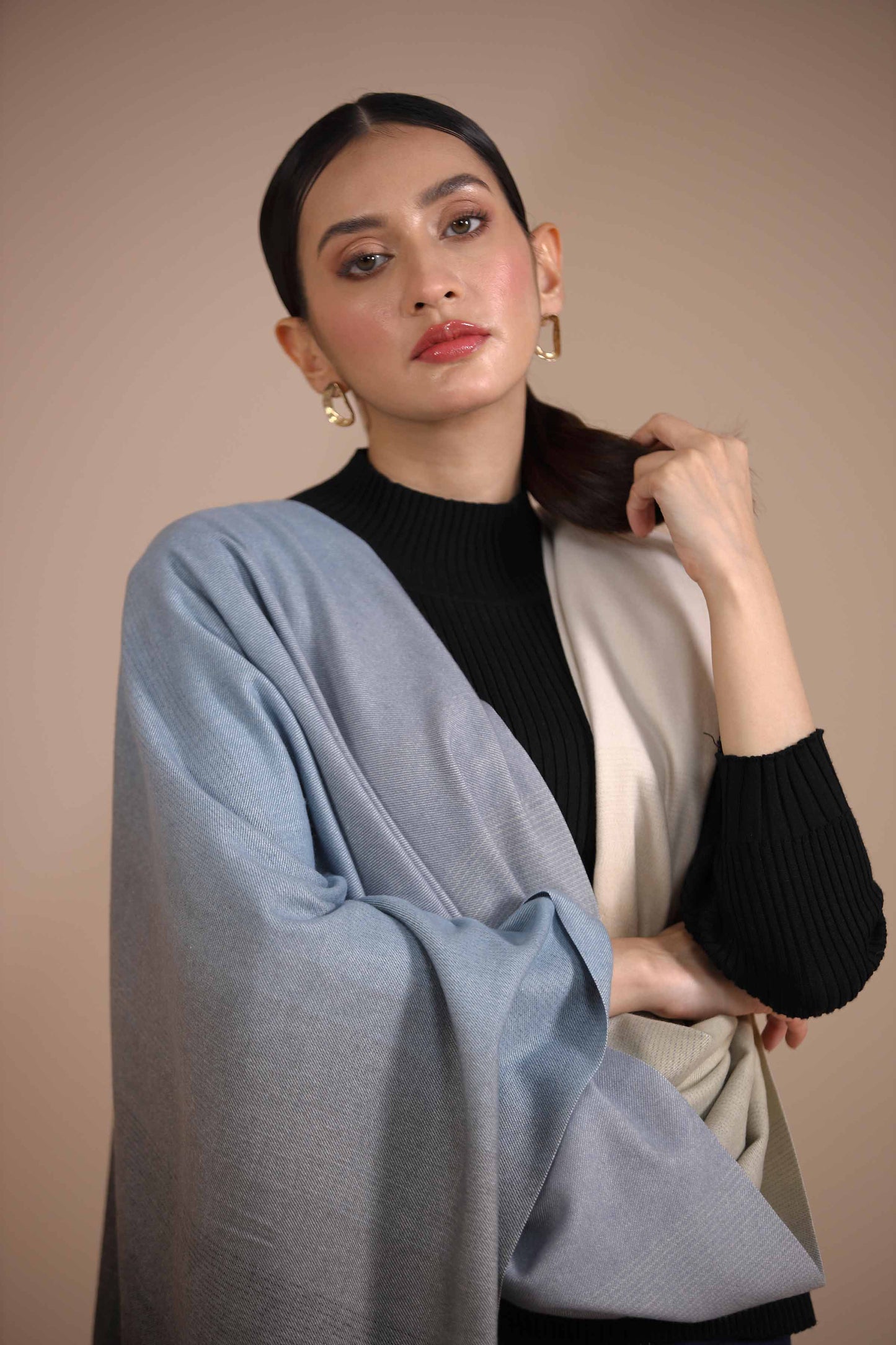 Nishat Linen - B/Grey Shawl-434912111