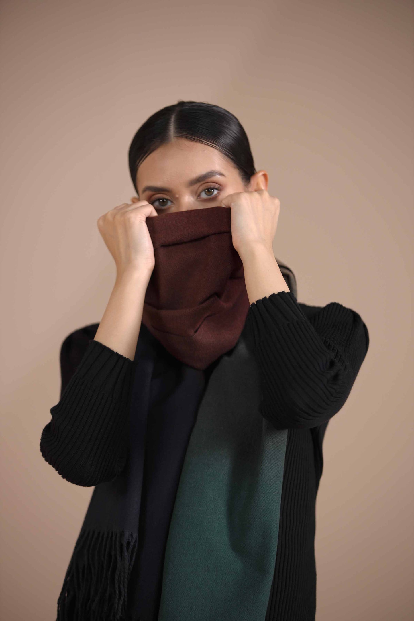 Nishat Linen - Navy Shawl-434912121