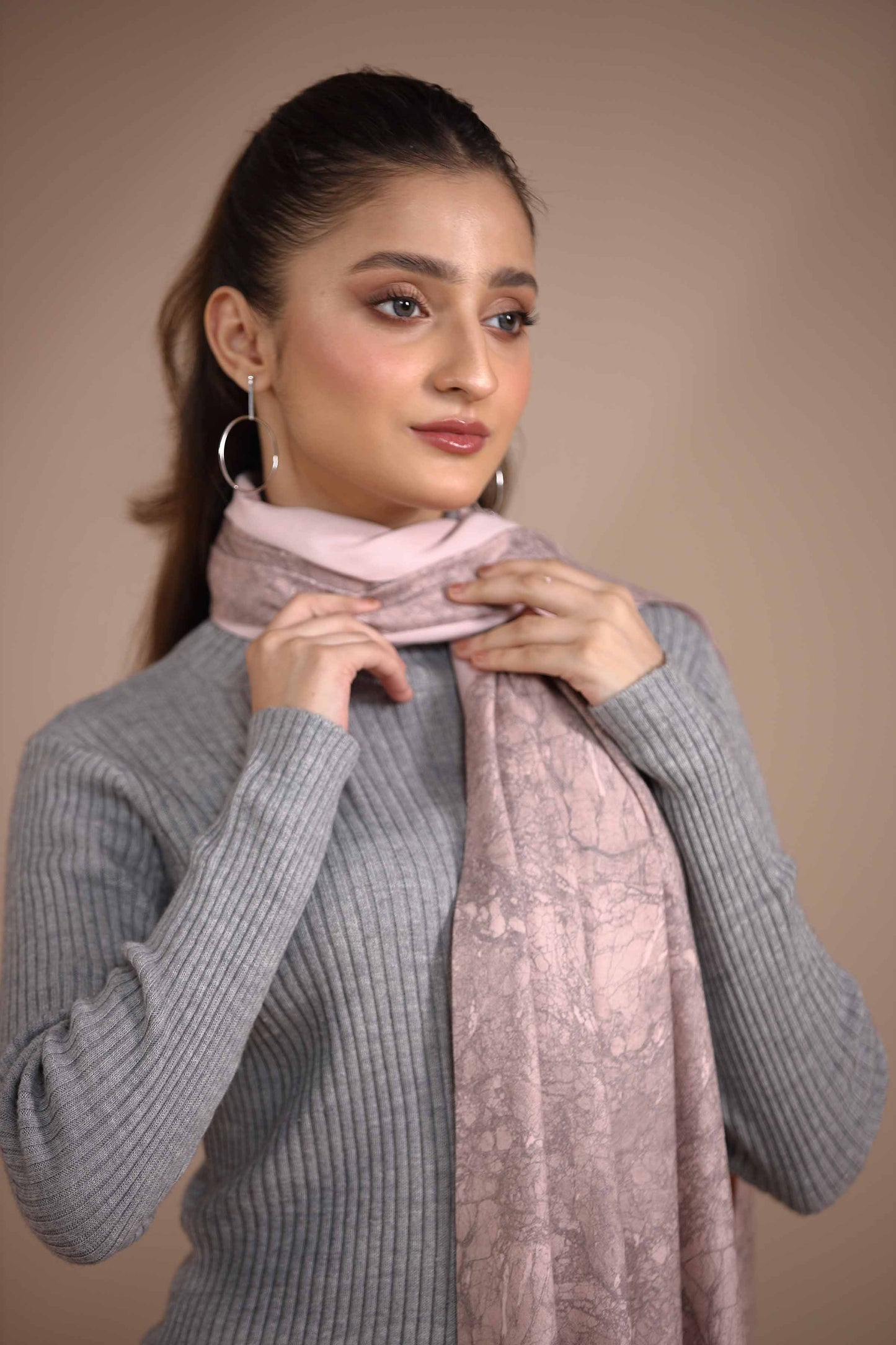 Nishat Linen - Purple Shawl-434972109