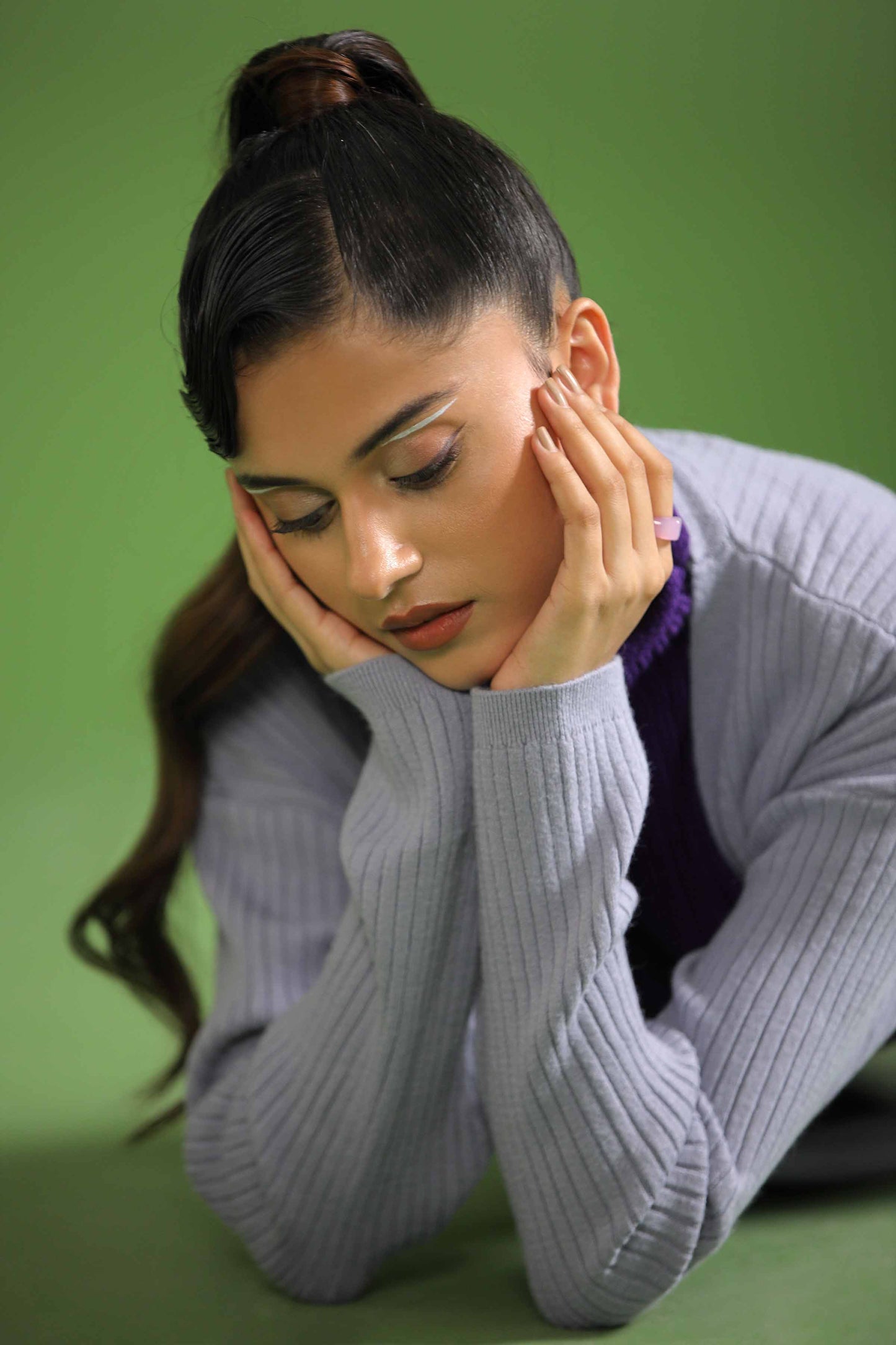 Nishat Linen - Grey Long Sweater