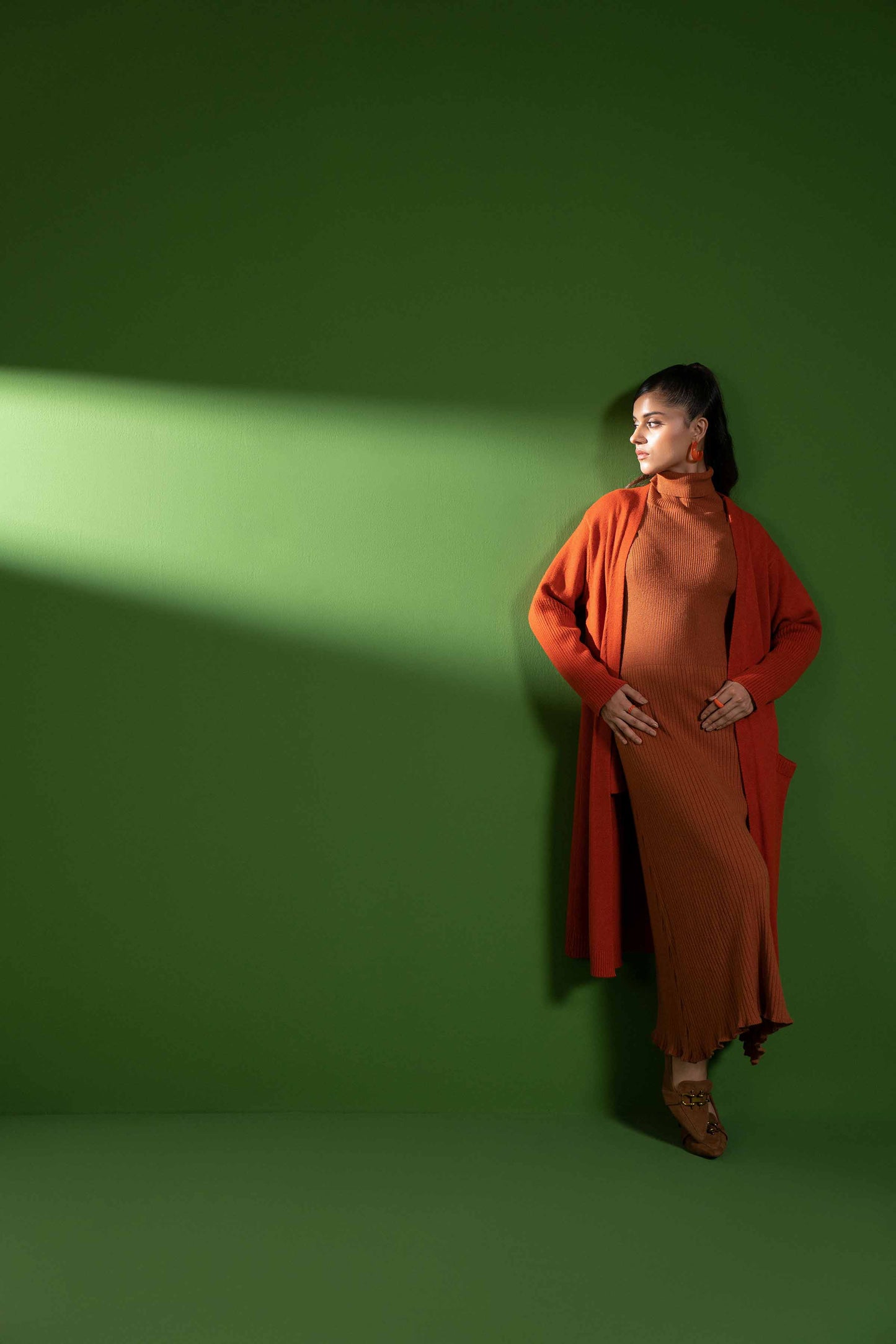 Nishat Linen - Orange Long Sweater