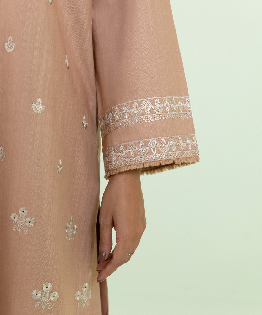 Sapphire - Embroidered Khaddar Shirt