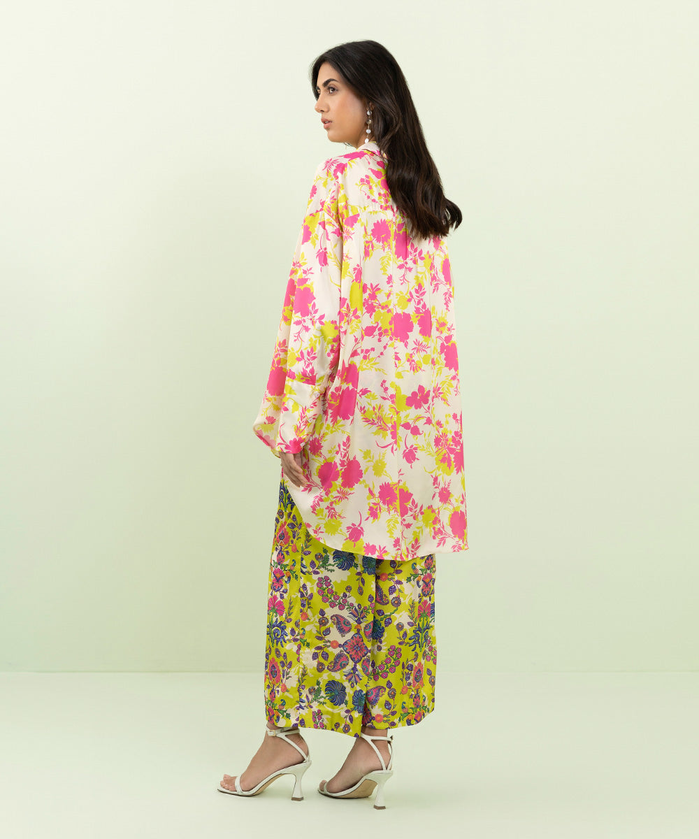 Sapphire - 2 Piece - Printed Silk Suit