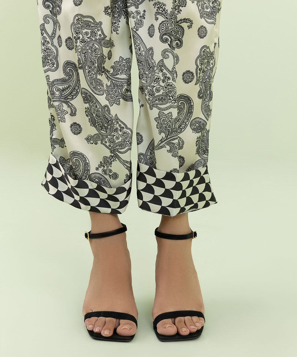 Sapphire - 2 Piece - Printed Silk Suit