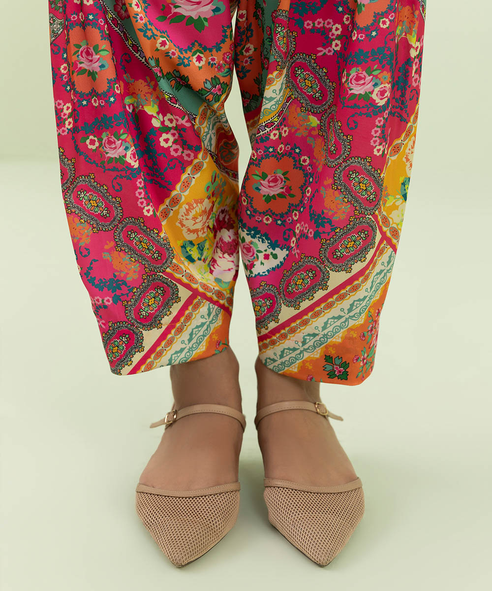 Sapphire - 2 Piece - Printed Silk Suit