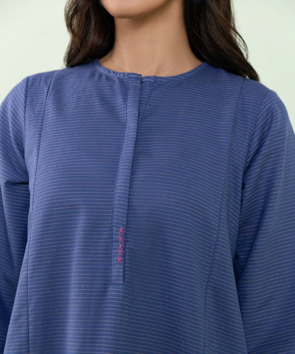 Sapphire - 2 Piece - Solid Zari Khaddar Suit