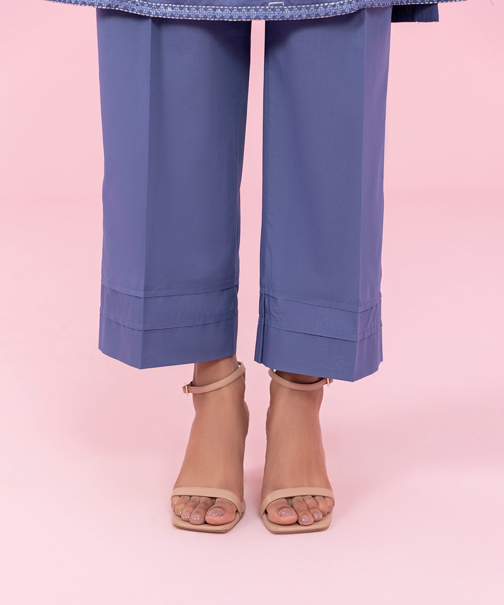 Sapphire - 3 Piece - Embroidered Cotton Satin Suit