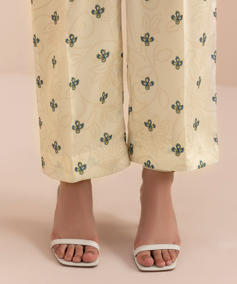 Sapphire - 2 Piece - Printed Silk Suit