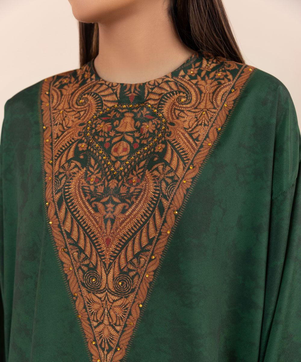 Sapphire - 2 Piece - Printed Silk Suit