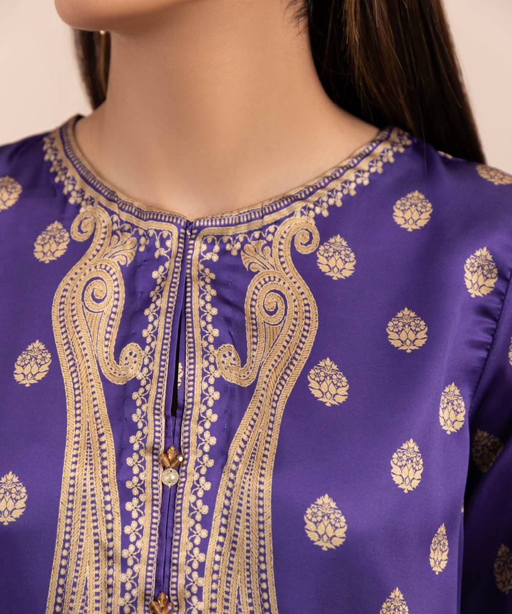 Sapphire - Printed Silk Shirt