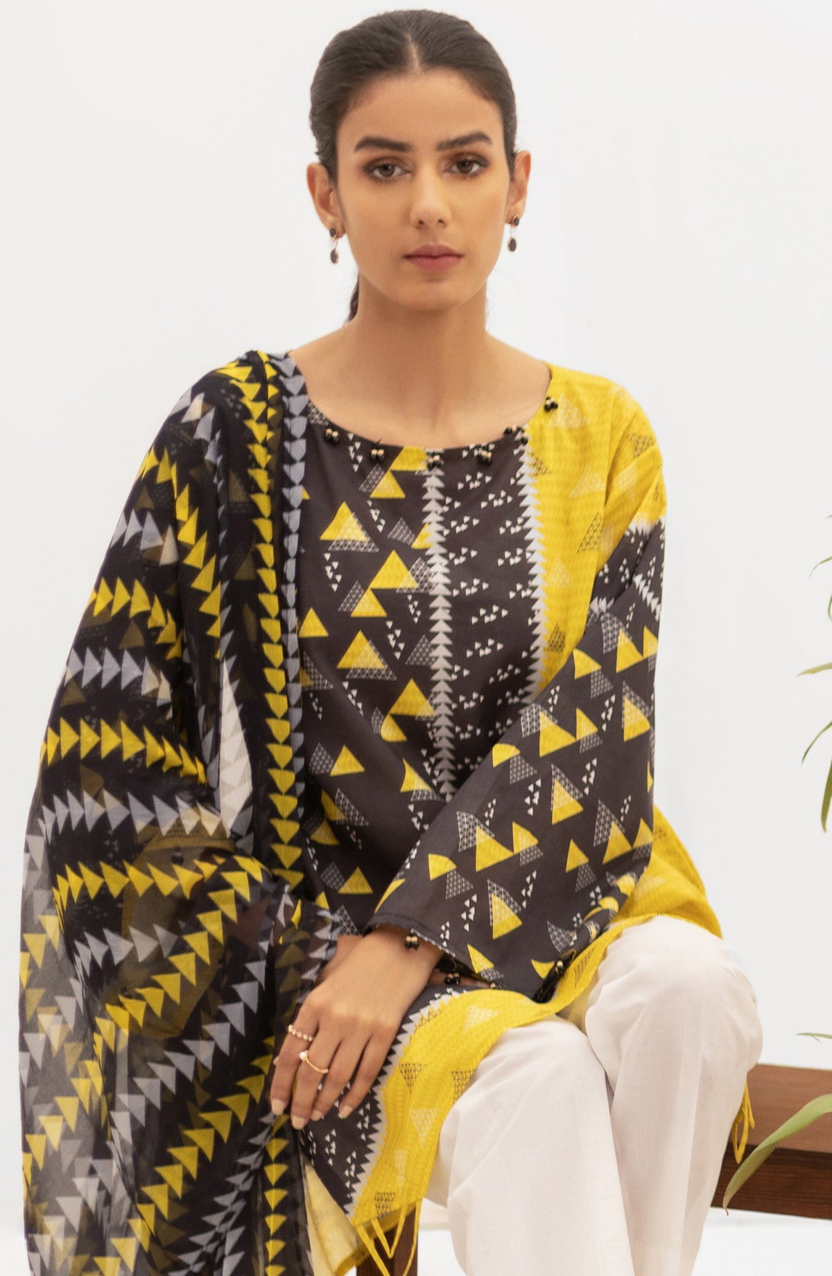 Orient - Unstitched 2 Piece Printed Lawn Shirt and Chiffon Dupatta