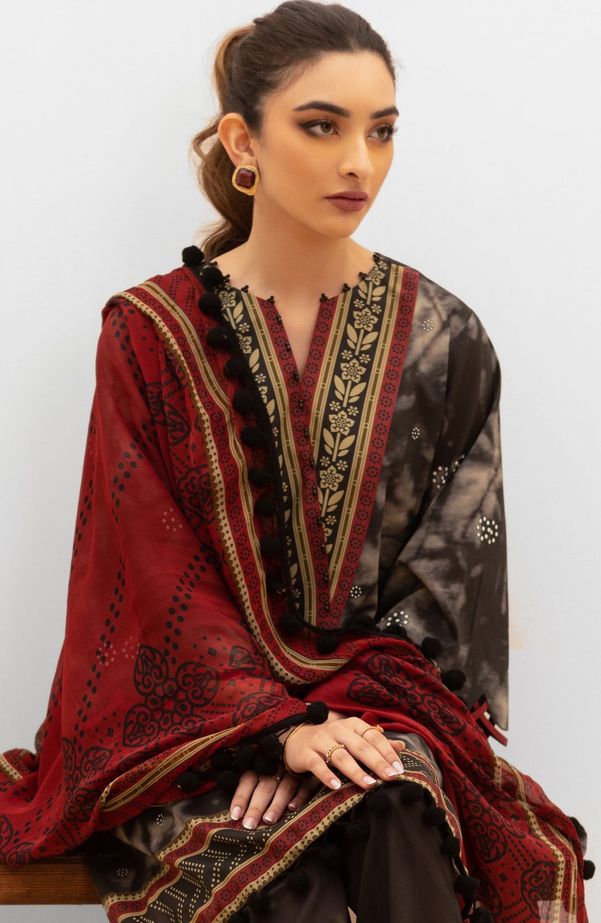 Orient - Unstitched 2 Piece Printed Lawn Shirt and Chiffon Dupatta