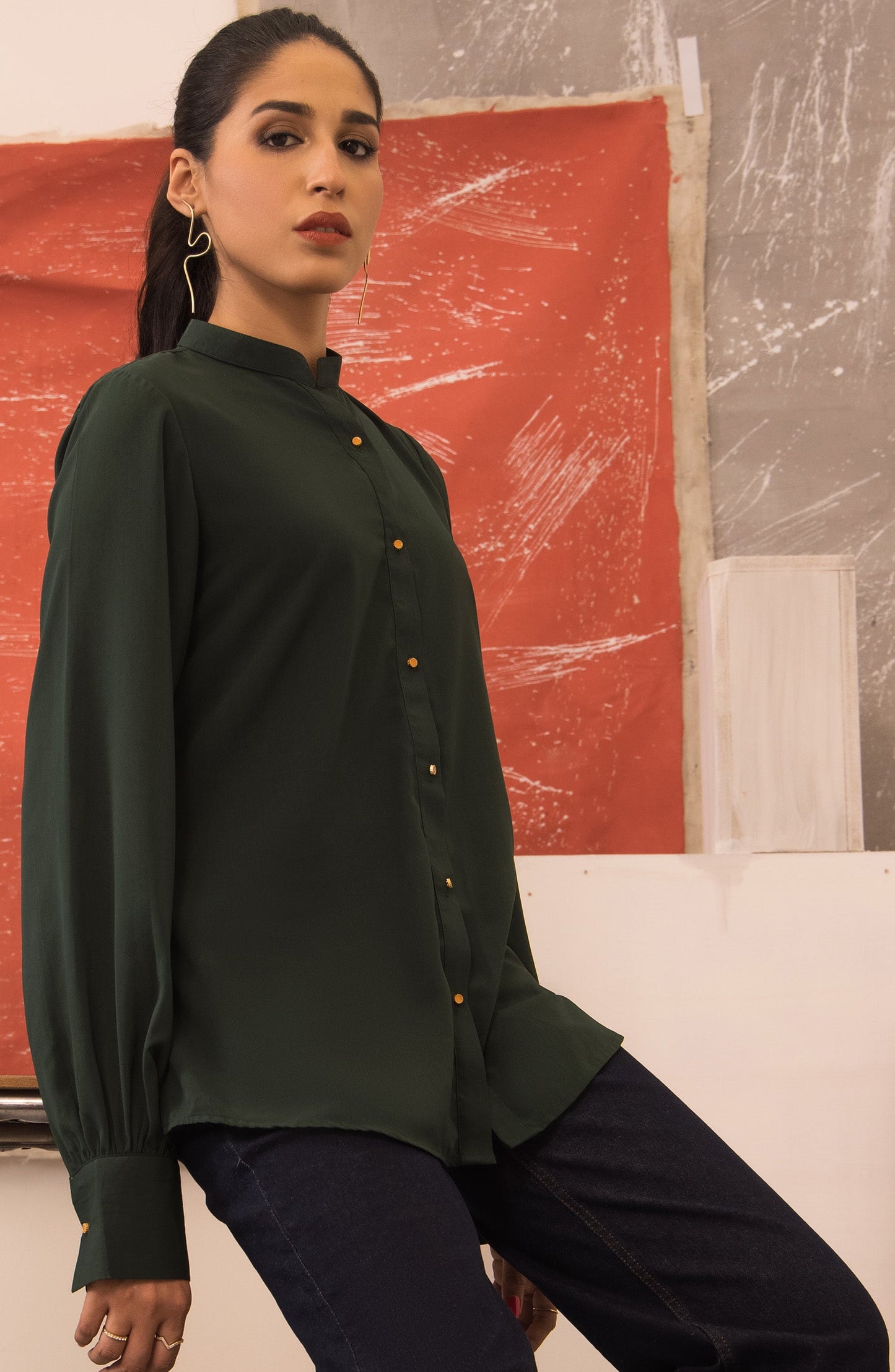 Orient - Western 1 Piece Plain Cotton Shirt