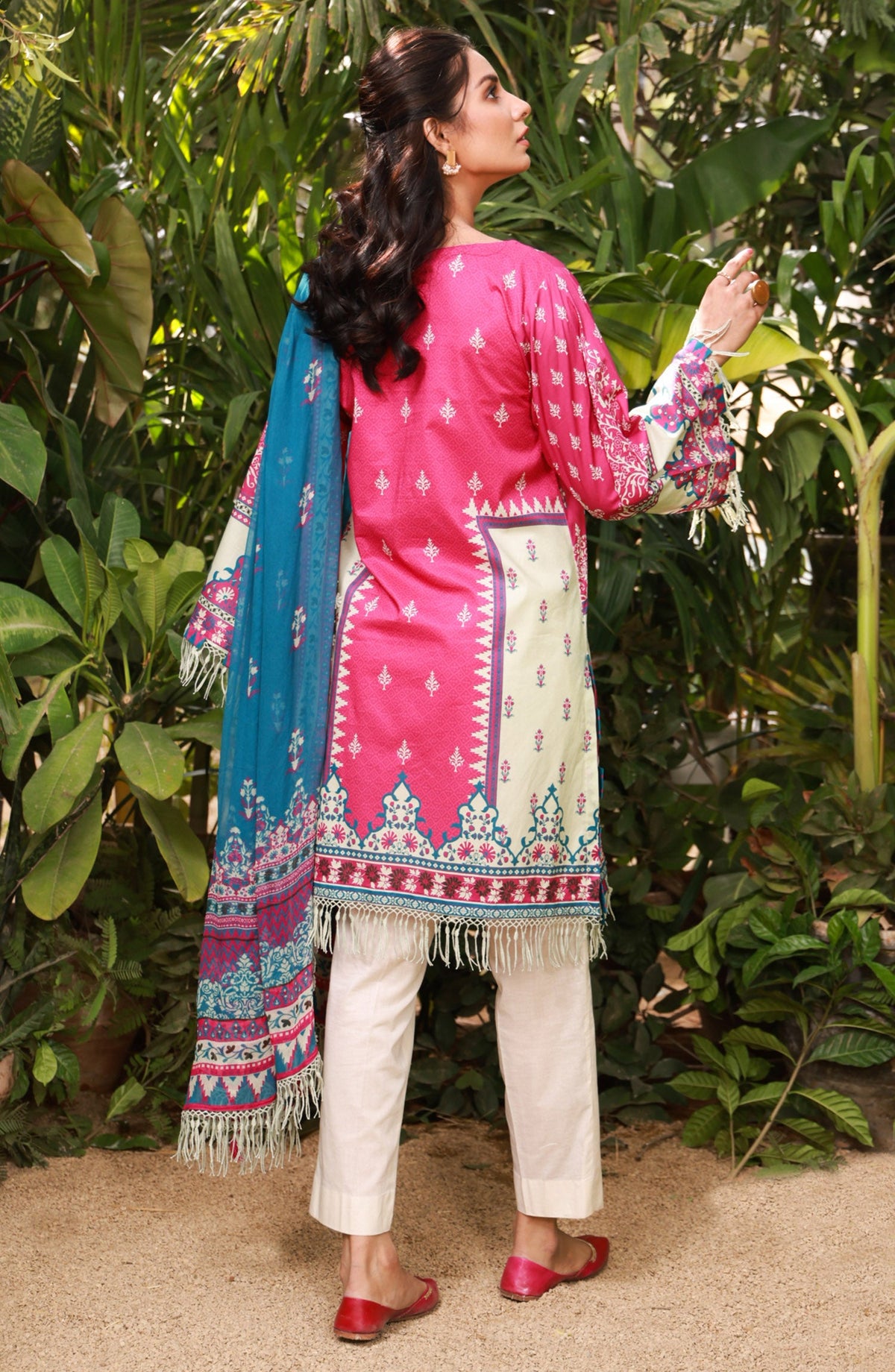 Orient - Unstitched 2 Piece Printed Lawn Shirt and Chiffon Dupatta