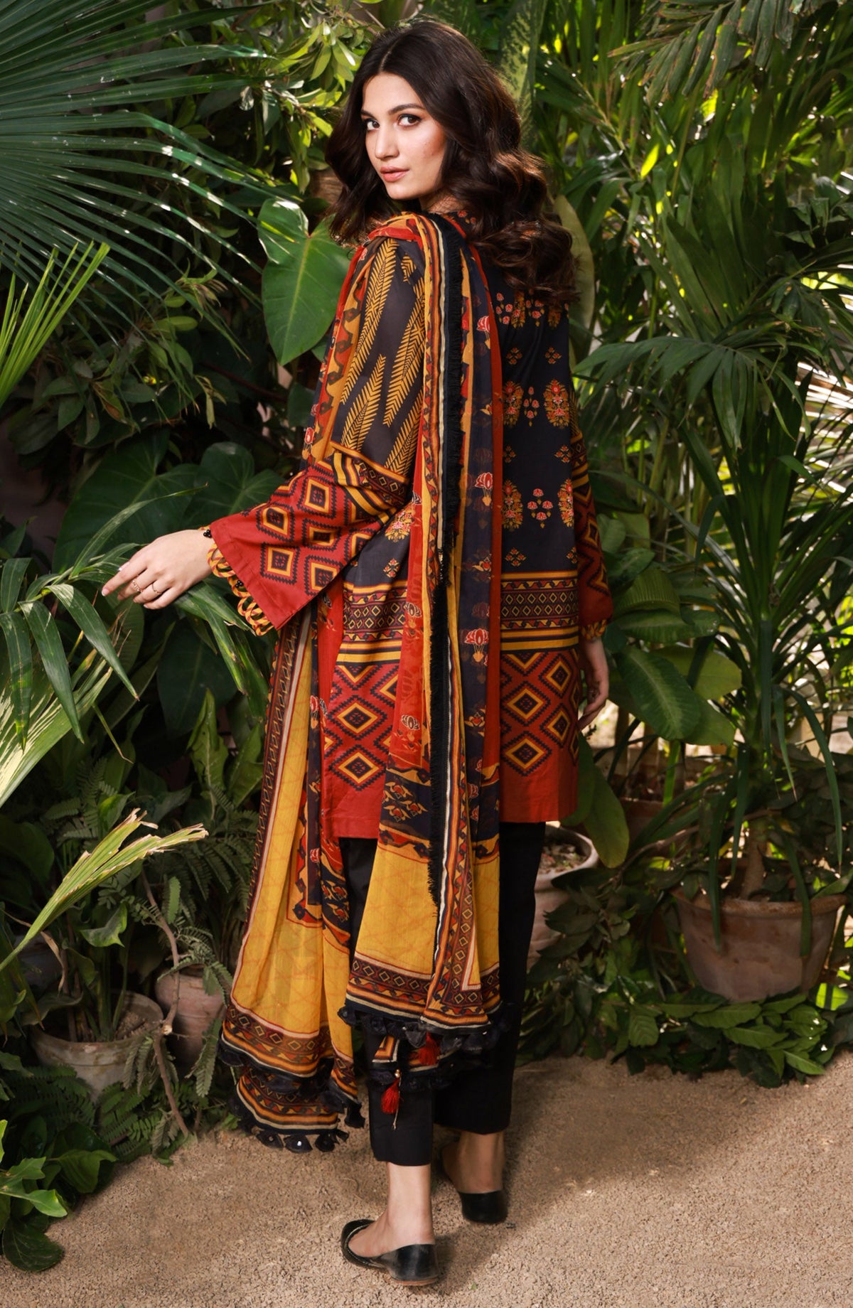 Orient - Unstitched 2 Piece Printed Lawn Shirt and Chiffon Dupatta