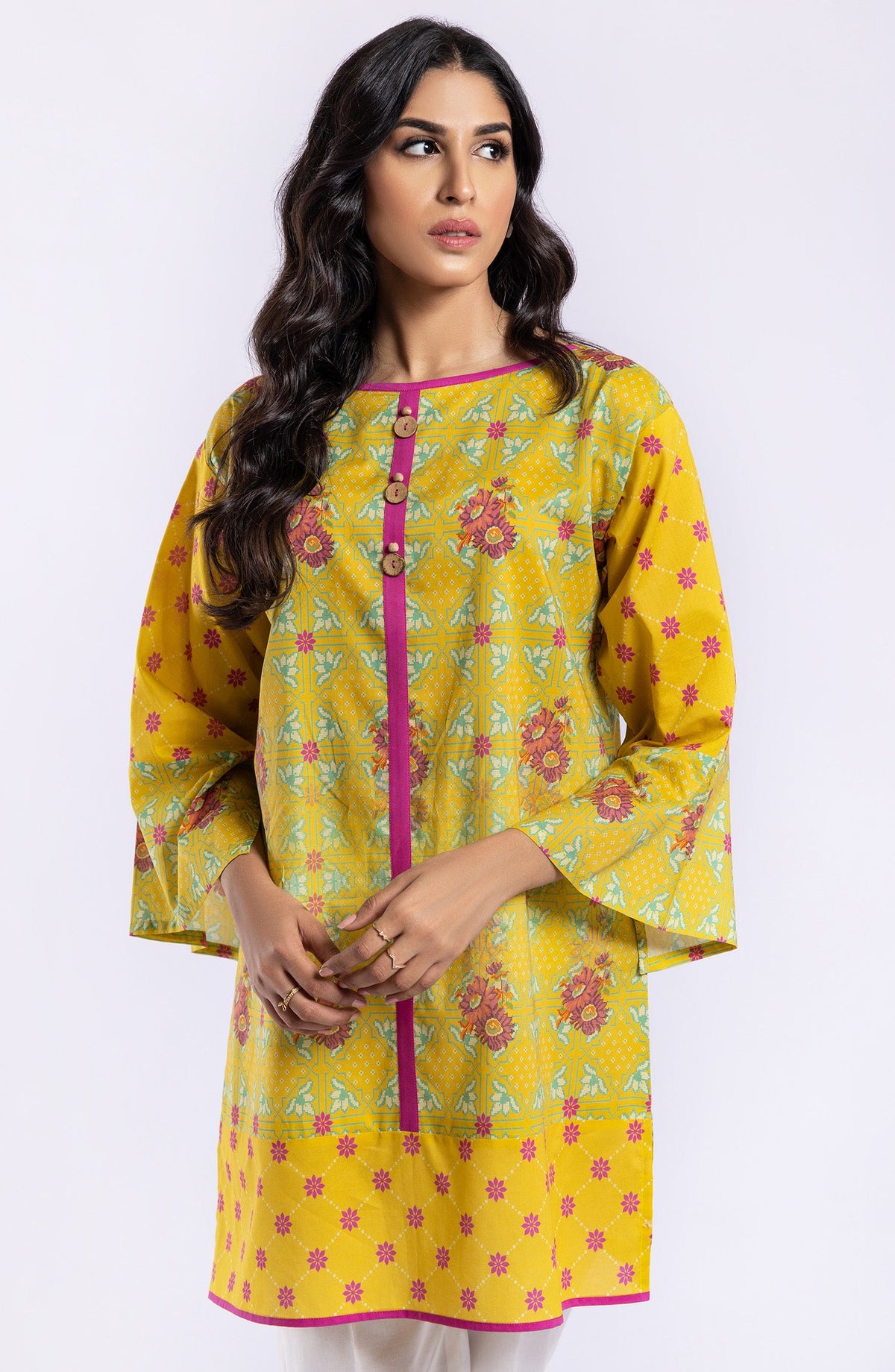 Orient - Unstitched 1 Piece Printed Lawn Shirt