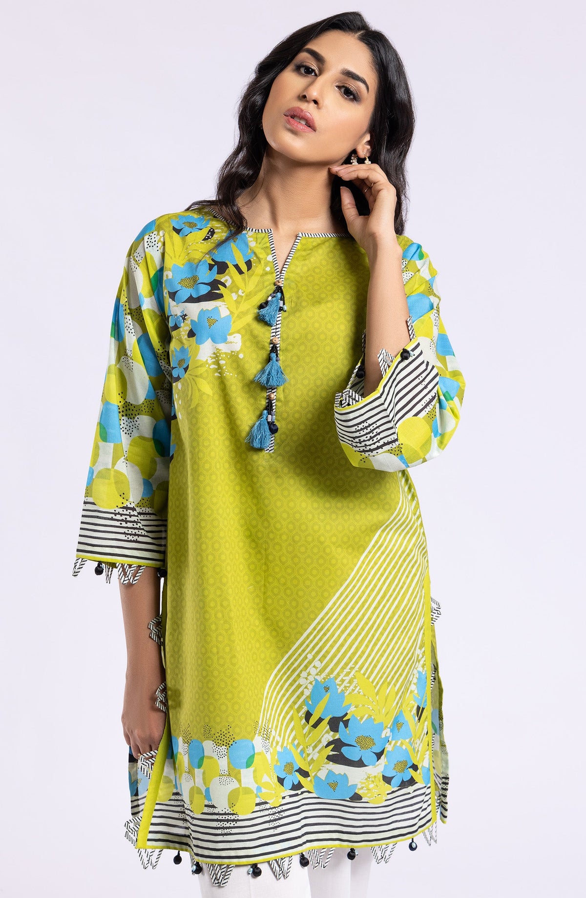 Orient - Unstitched 1 Piece Printed Lawn Shirt