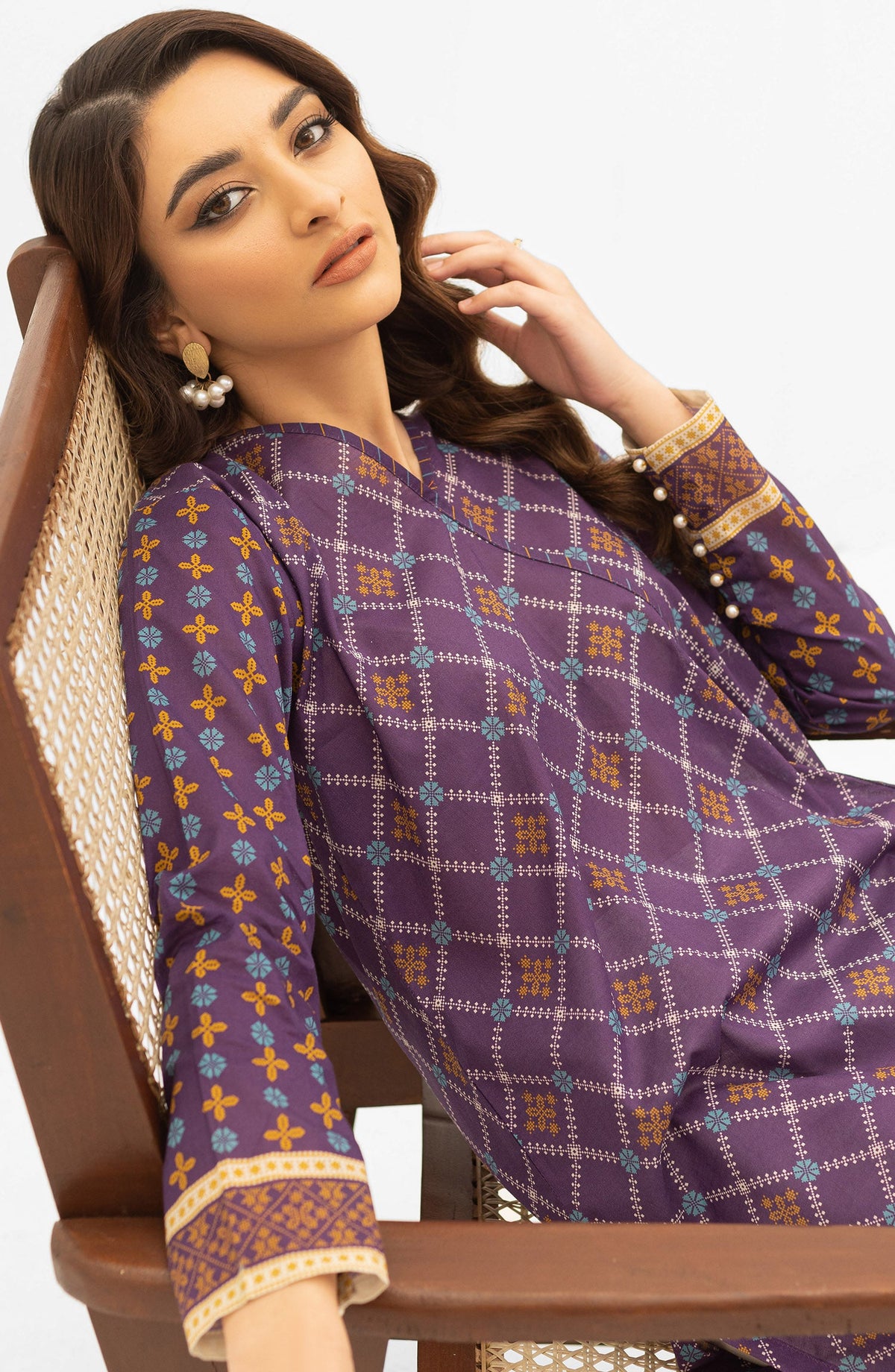Orient - Unstitched 1 Piece Printed Lawn Shirt